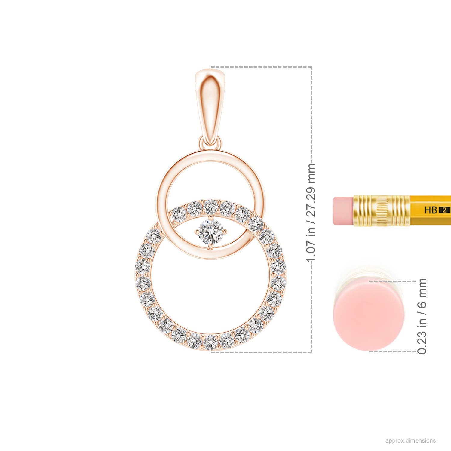 I-J, I1-I2 / 0.32 CT / 14 KT Rose Gold