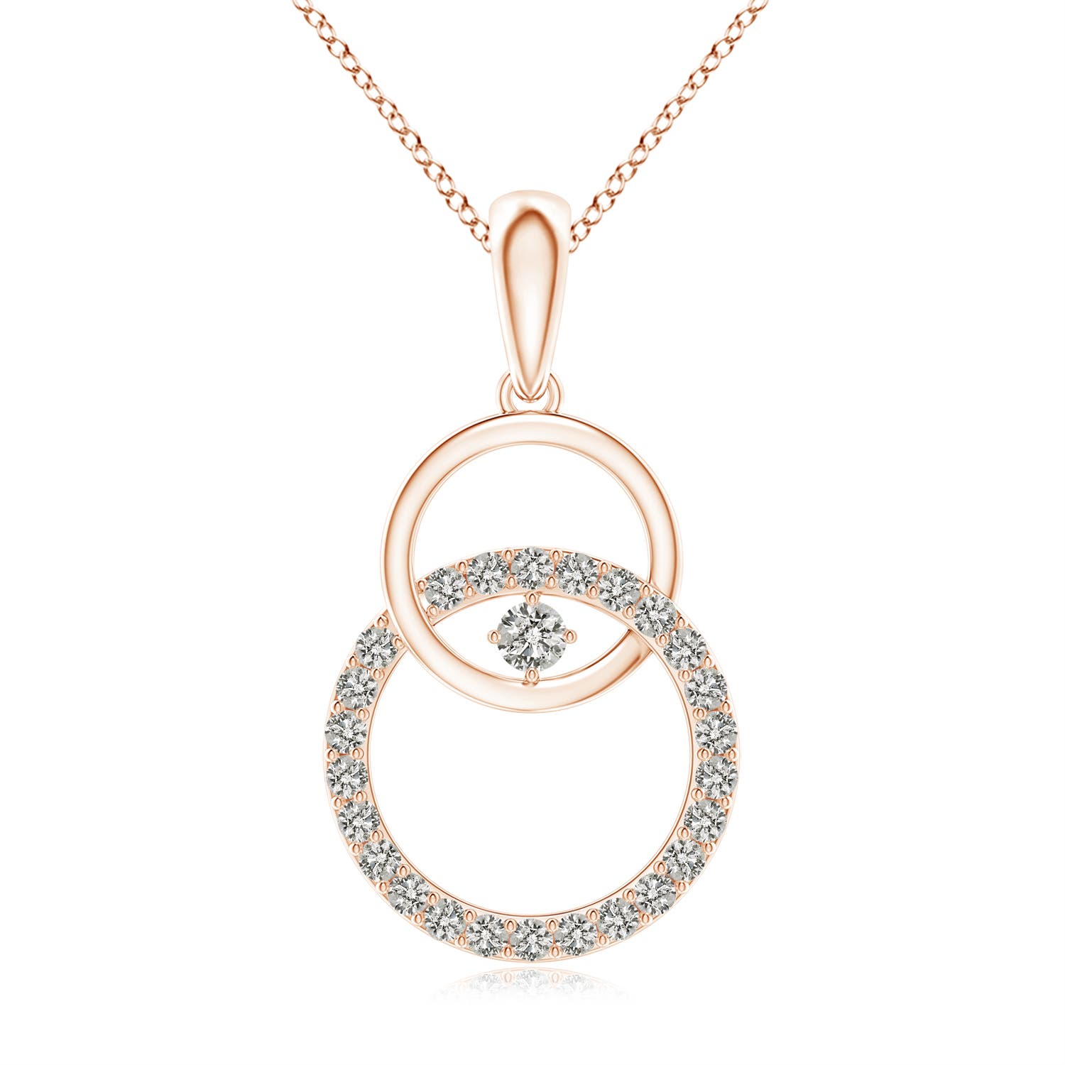 K, I3 / 0.32 CT / 14 KT Rose Gold