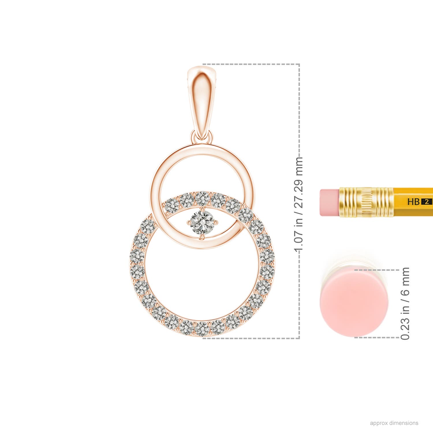 K, I3 / 0.32 CT / 14 KT Rose Gold