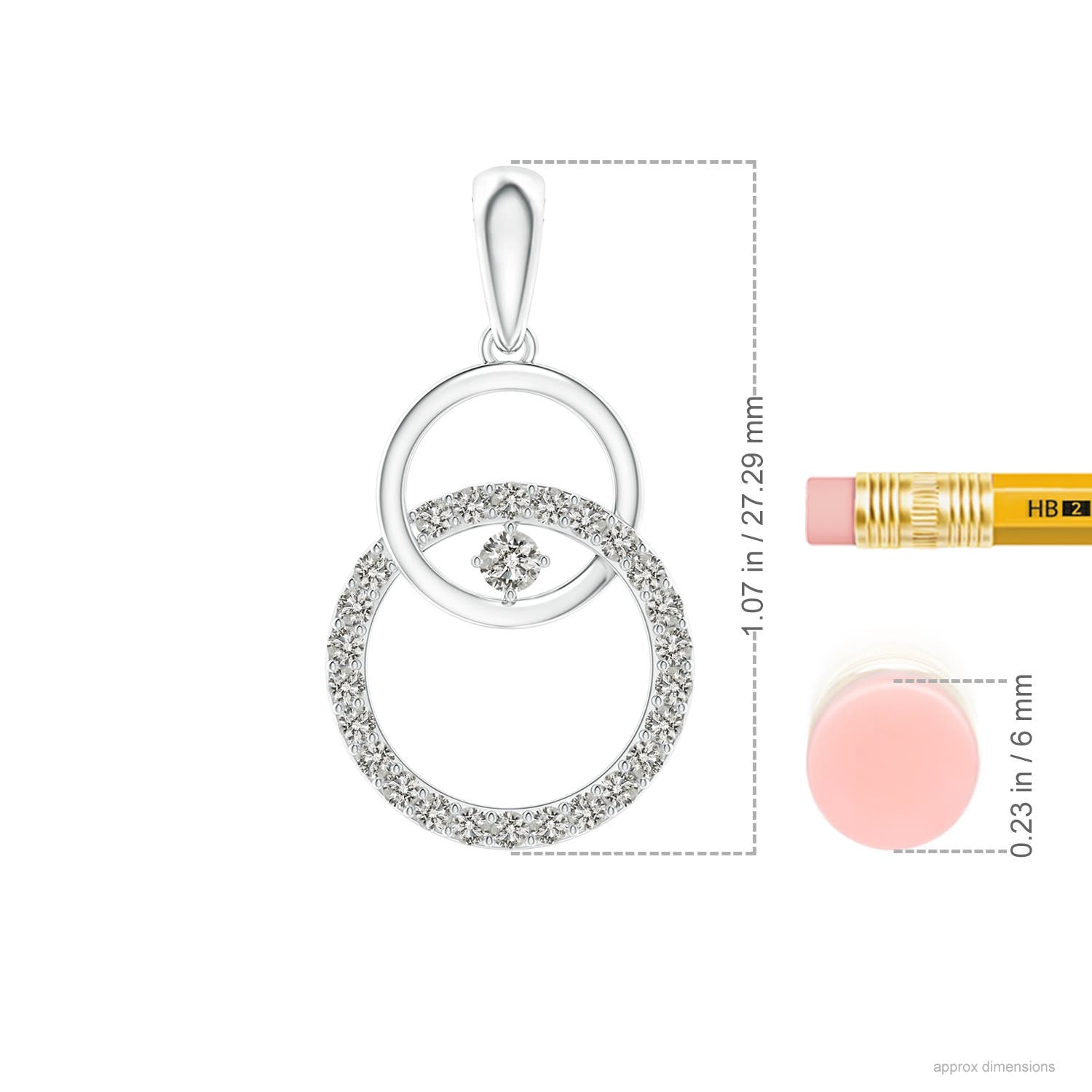 K, I3 / 0.32 CT / 14 KT White Gold