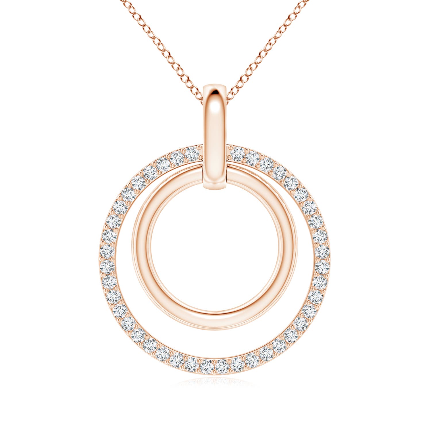 F-G, VS / 0.25 CT / 14 KT Rose Gold