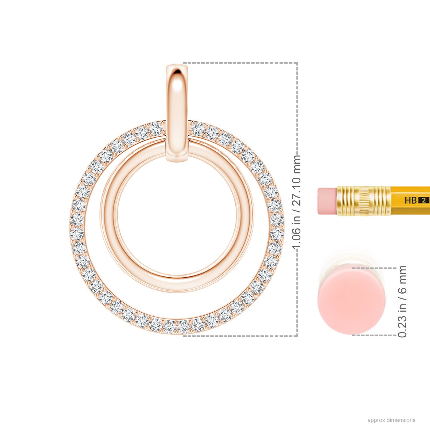 F-G, VS / 0.38 CT / 14 KT Rose Gold