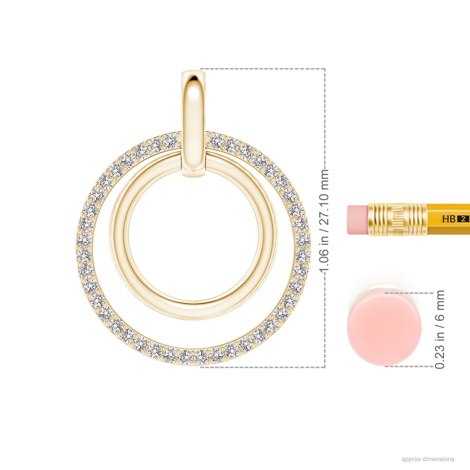 I-J, I1-I2 / 0.38 CT / 14 KT Yellow Gold