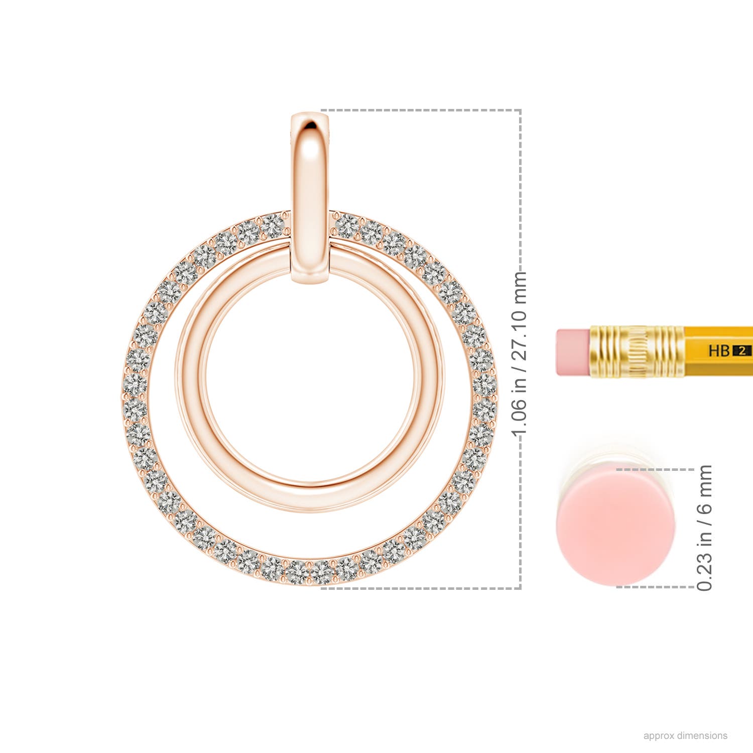 K, I3 / 0.38 CT / 14 KT Rose Gold