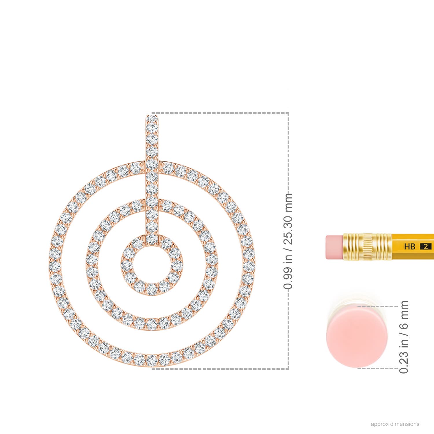 F-G, VS / 0.59 CT / 14 KT Rose Gold