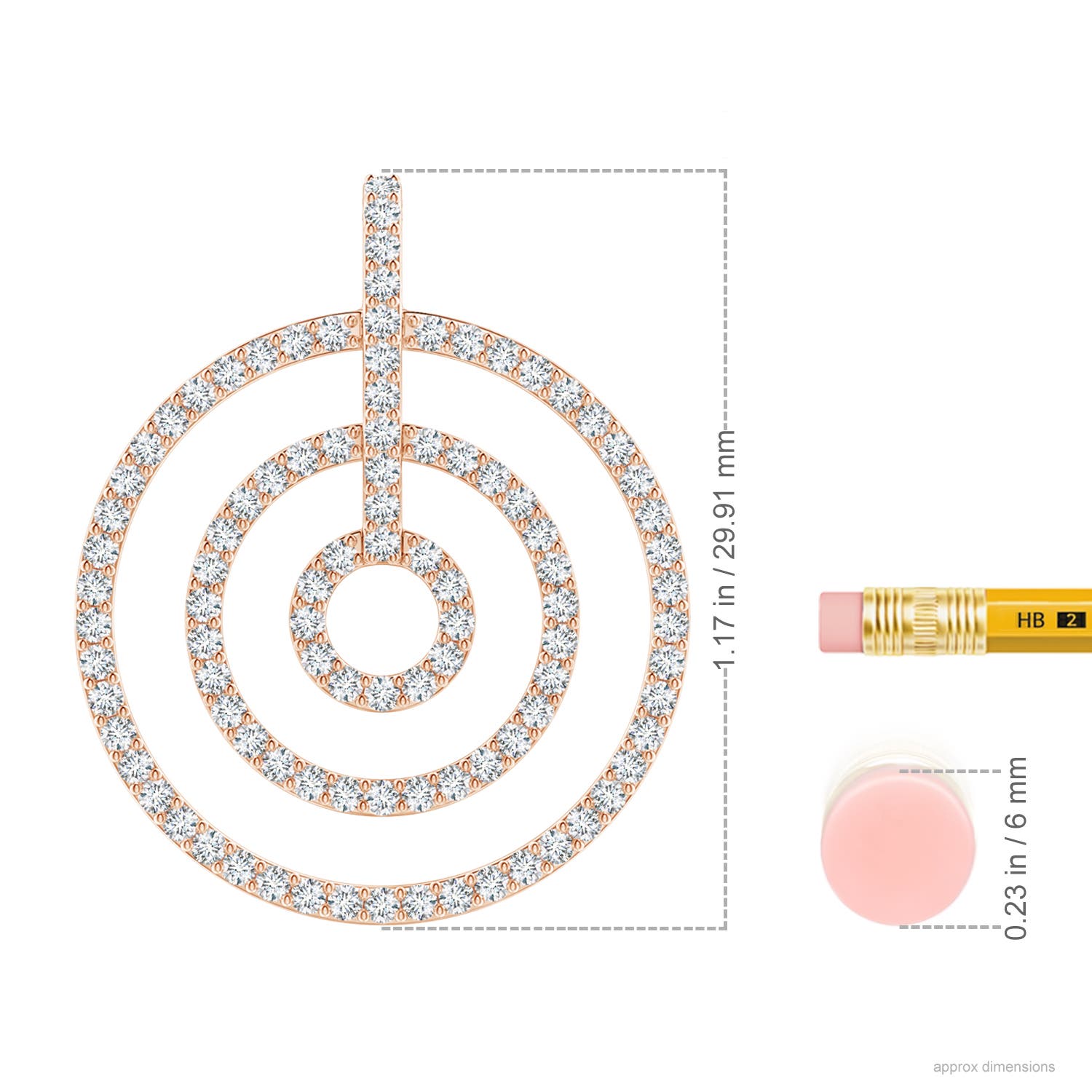 F-G, VS / 0.98 CT / 14 KT Rose Gold