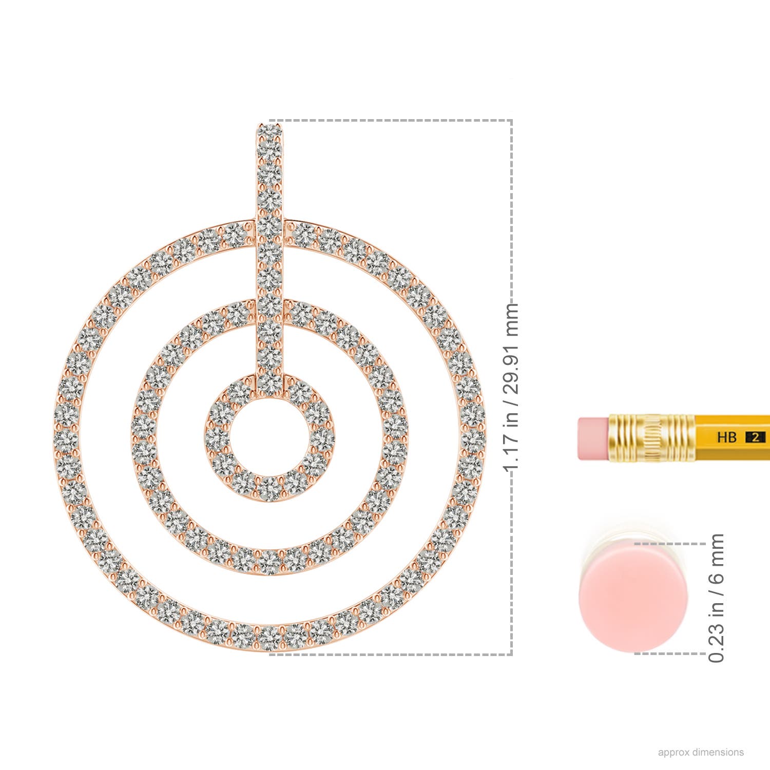 K, I3 / 0.98 CT / 14 KT Rose Gold