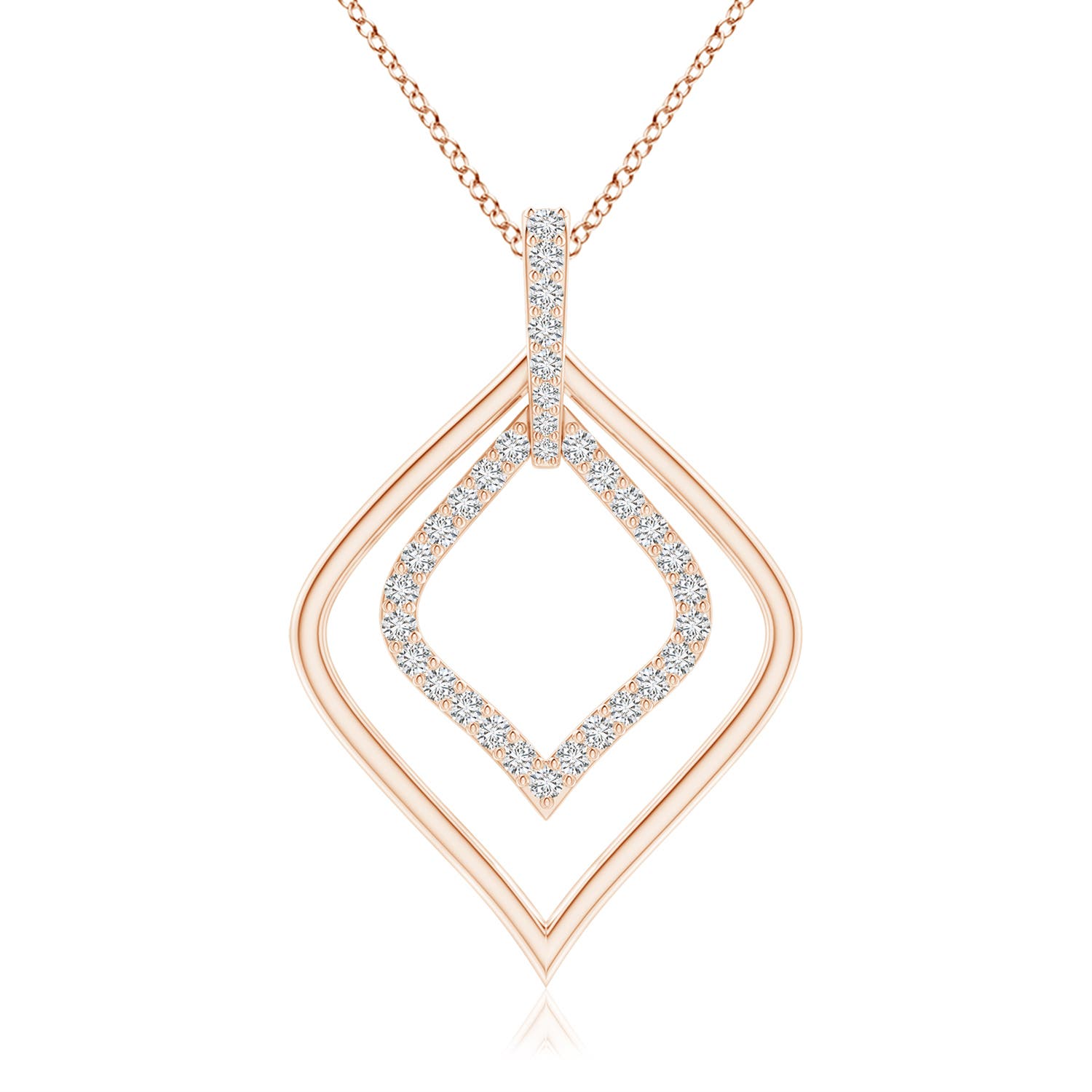 H, SI2 / 0.28 CT / 14 KT Rose Gold