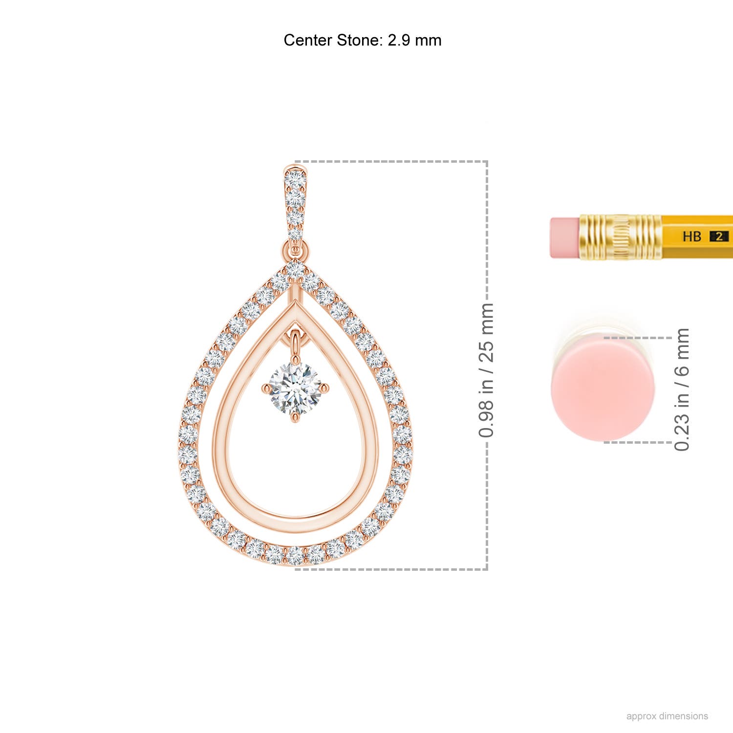 G, VS2 / 0.35 CT / 14 KT Rose Gold