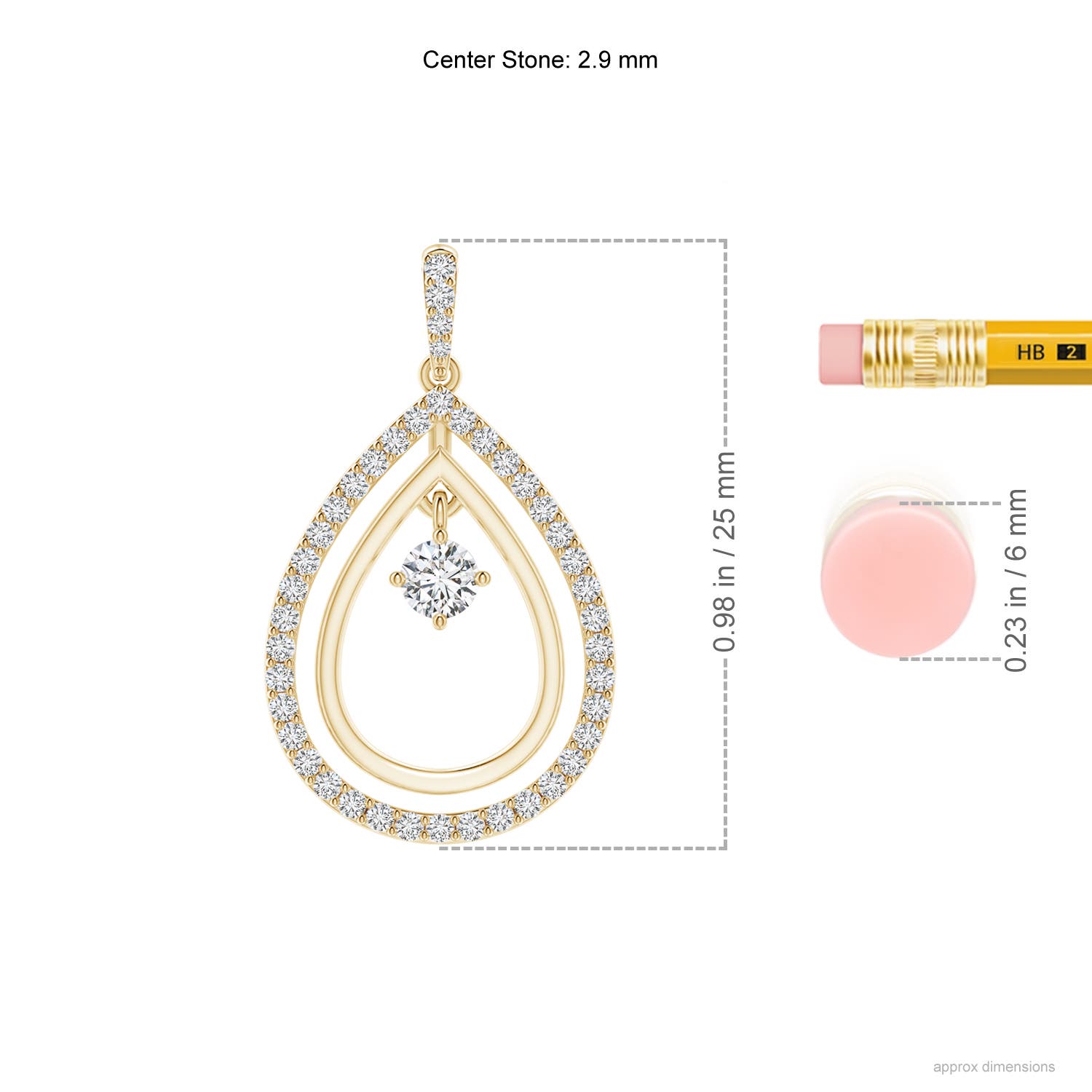 H, SI2 / 0.35 CT / 14 KT Yellow Gold