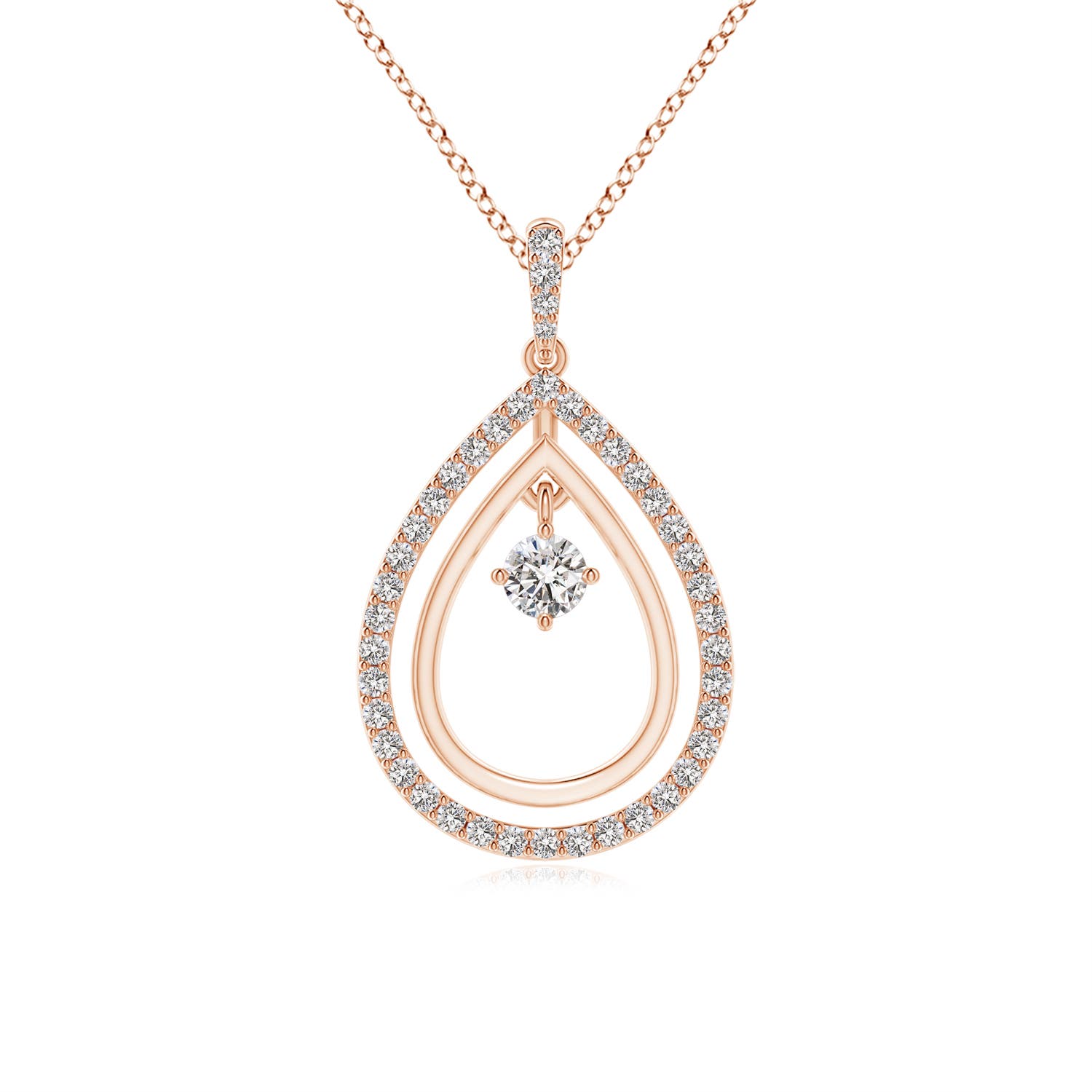 I-J, I1-I2 / 0.35 CT / 14 KT Rose Gold