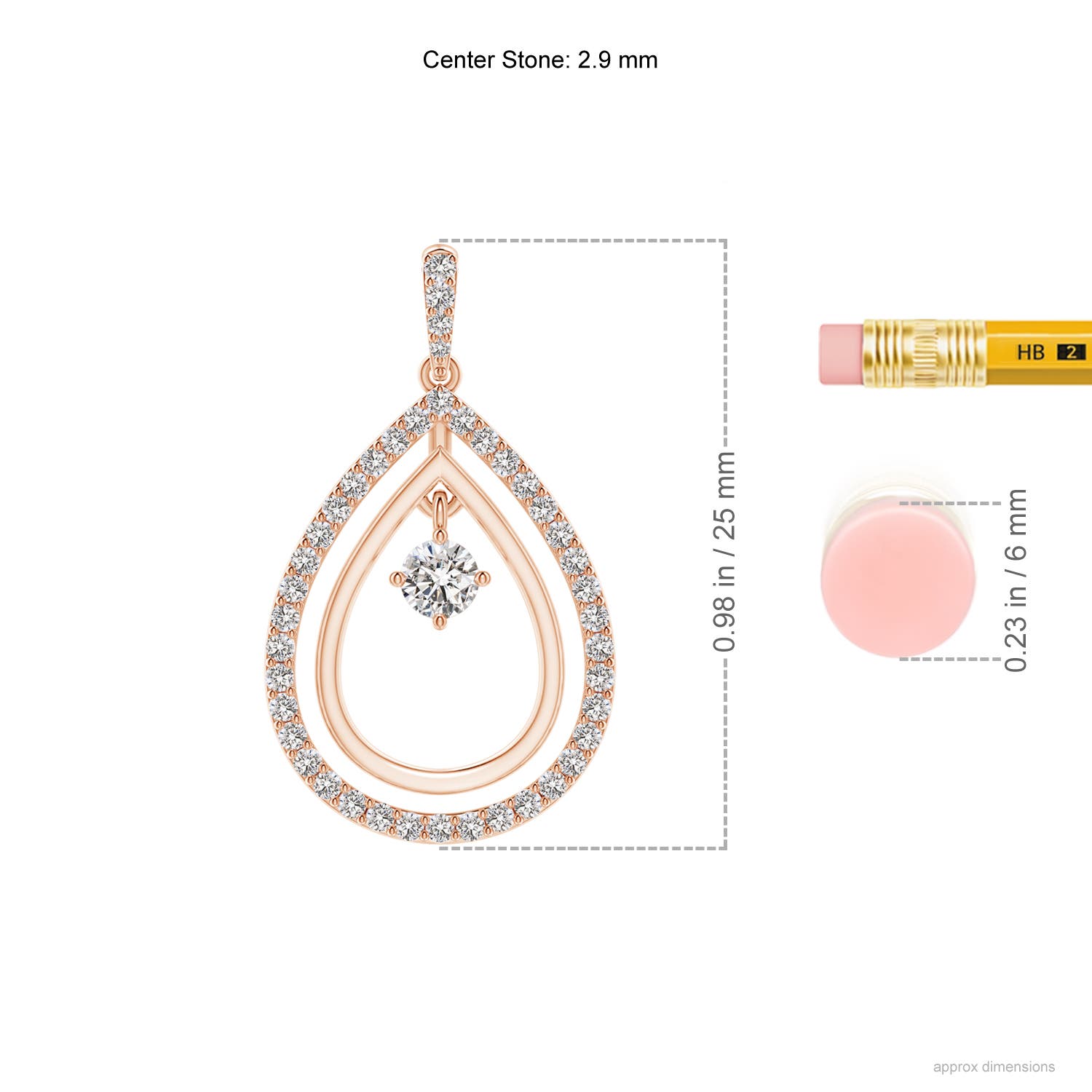 I-J, I1-I2 / 0.35 CT / 14 KT Rose Gold