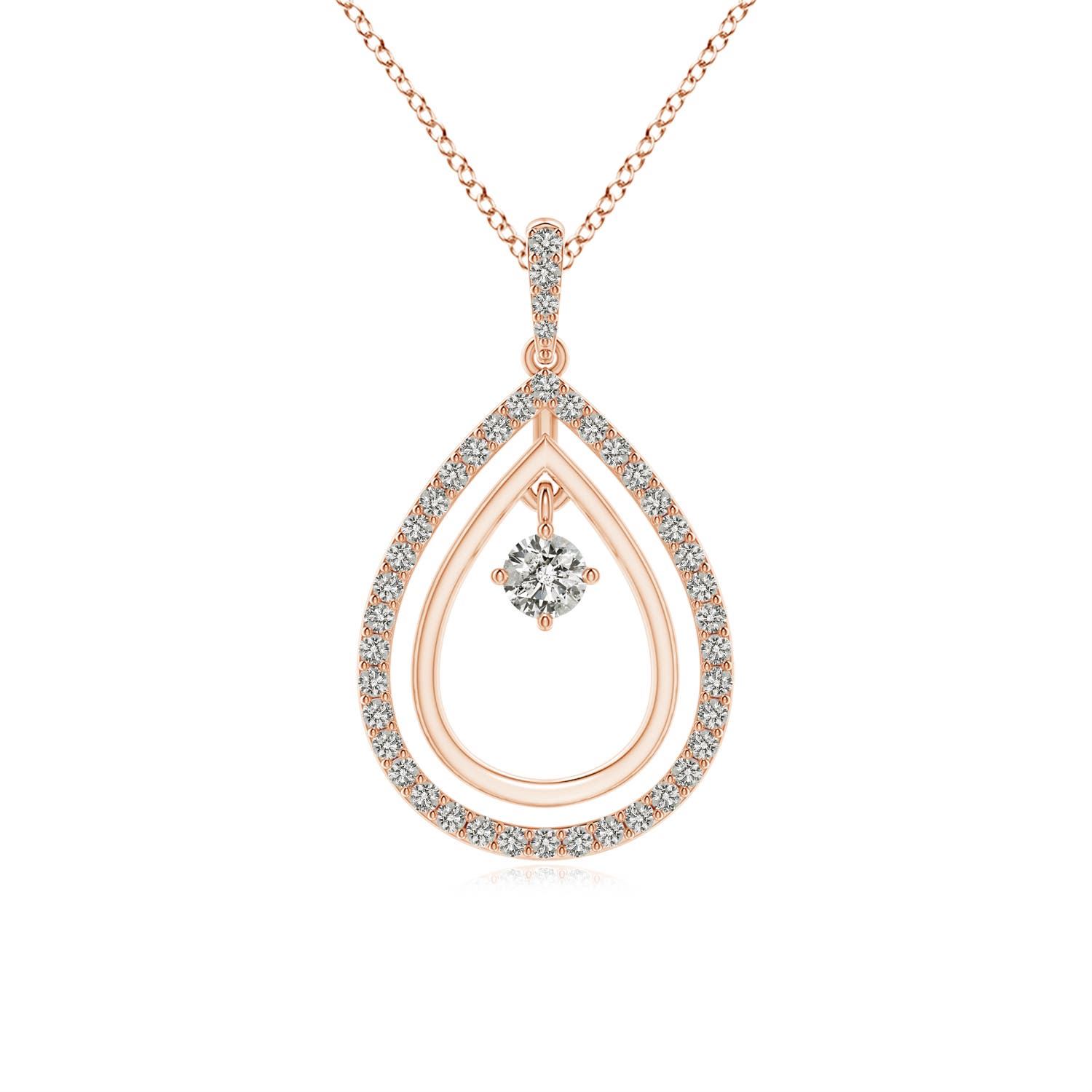 K, I3 / 0.35 CT / 14 KT Rose Gold