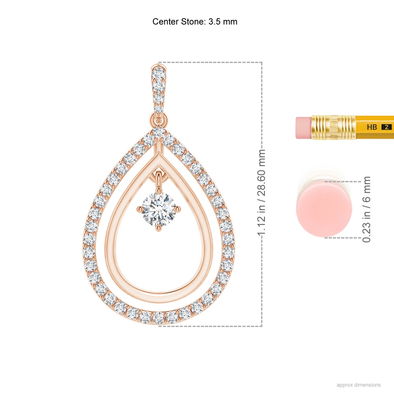 G, VS2 / 0.5 CT / 14 KT Rose Gold