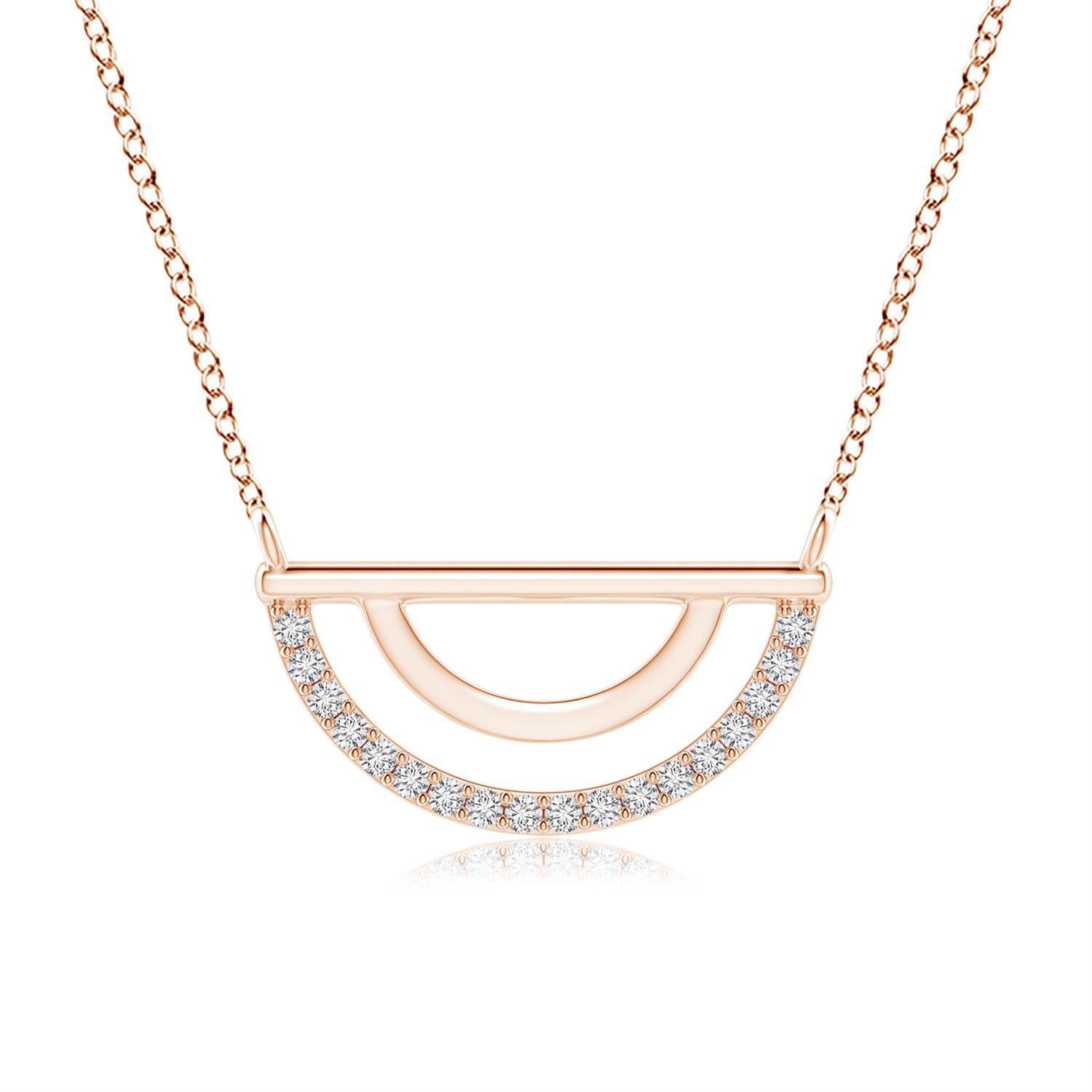 H, SI2 / 0.11 CT / 14 KT Rose Gold