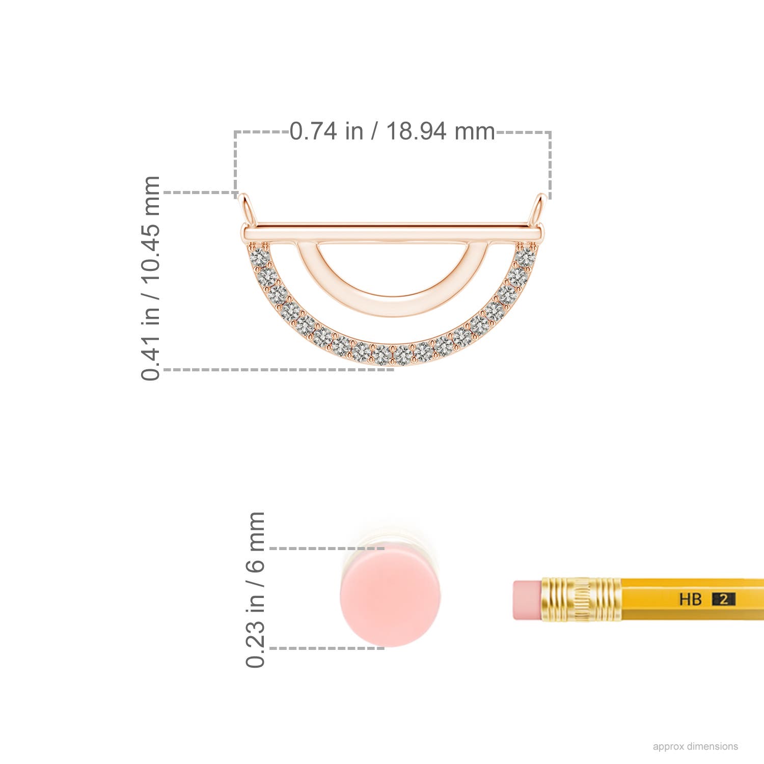 K, I3 / 0.11 CT / 14 KT Rose Gold