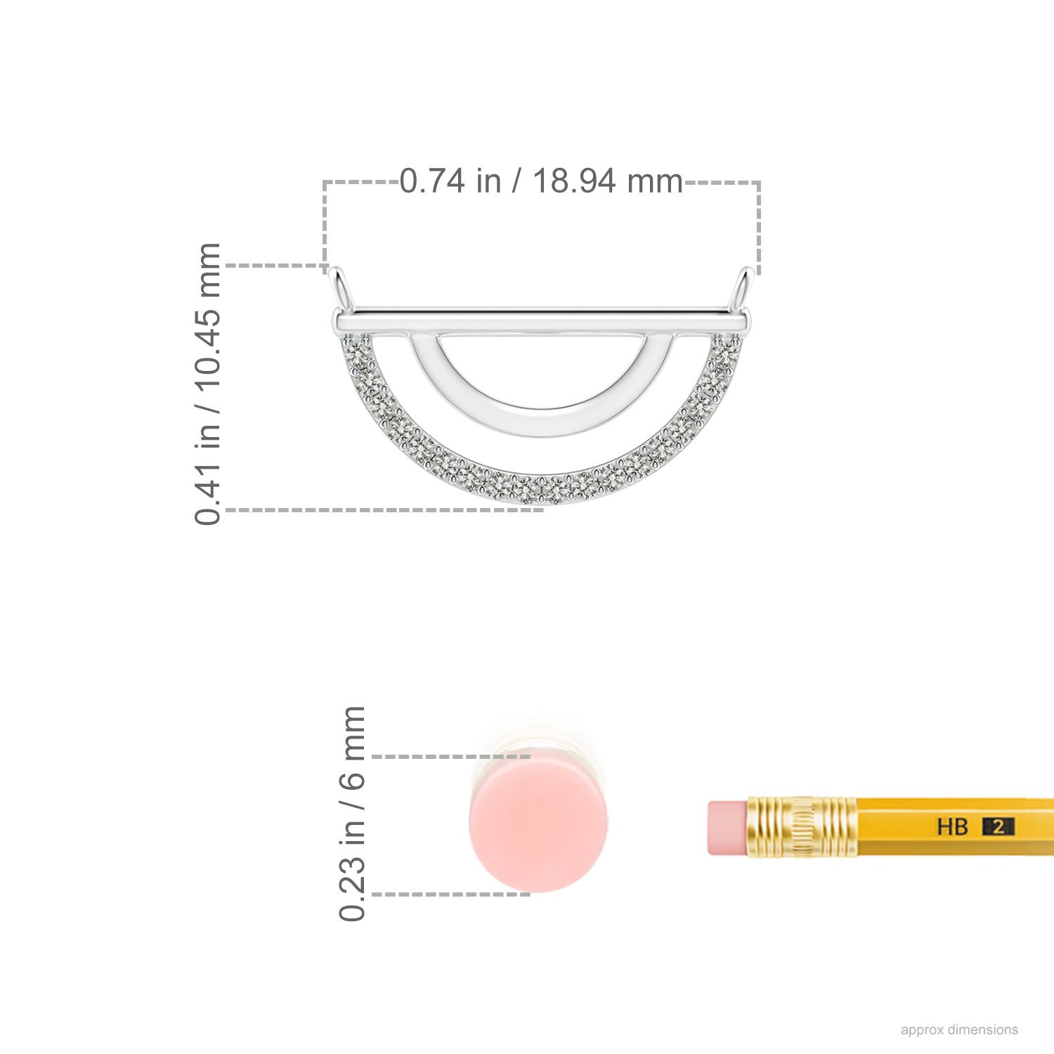 K, I3 / 0.11 CT / 14 KT White Gold