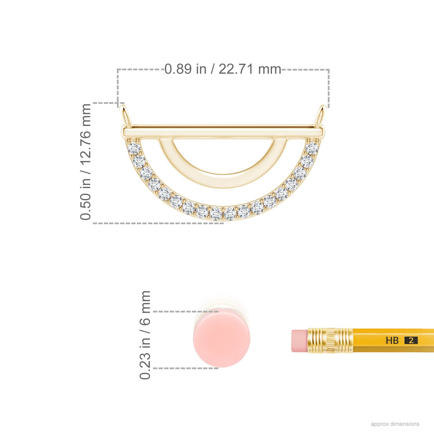 F-G, VS / 0.2 CT / 14 KT Yellow Gold