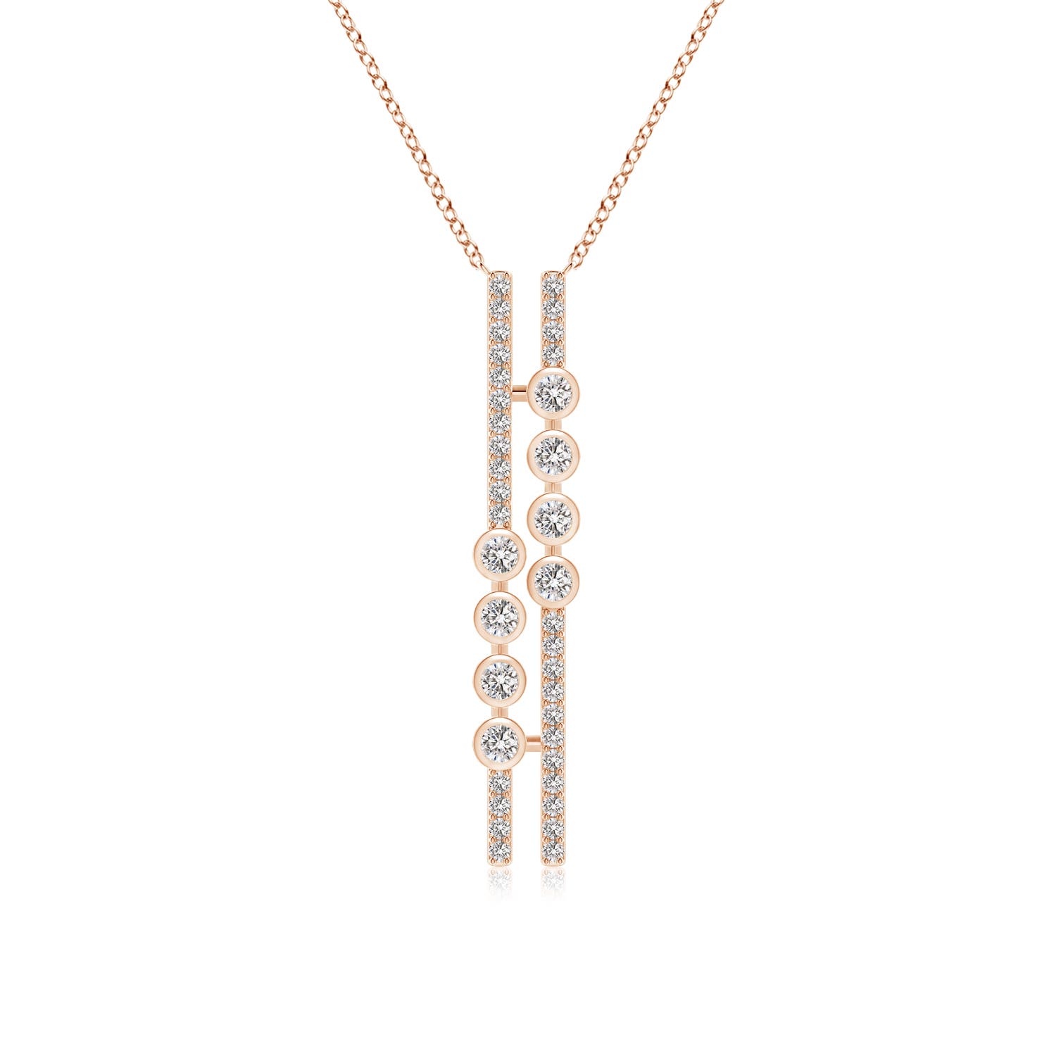 I-J, I1-I2 / 0.38 CT / 14 KT Rose Gold