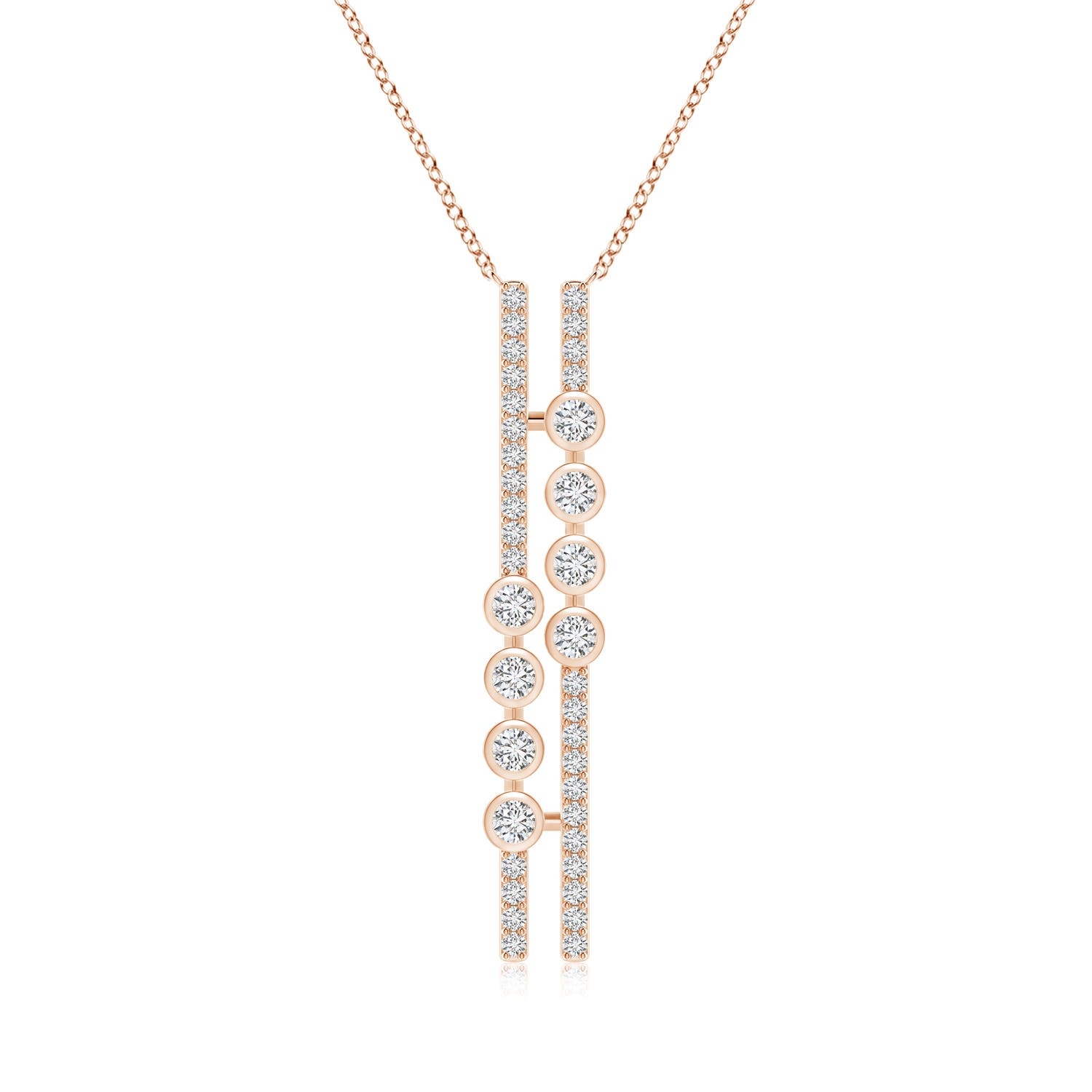 H, SI2 / 0.49 CT / 14 KT Rose Gold