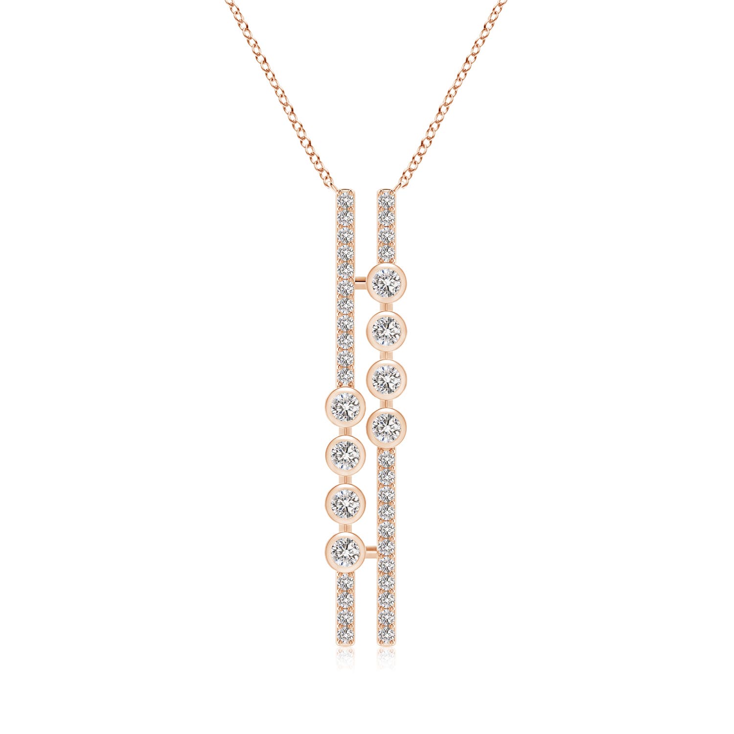 I-J, I1-I2 / 0.49 CT / 14 KT Rose Gold