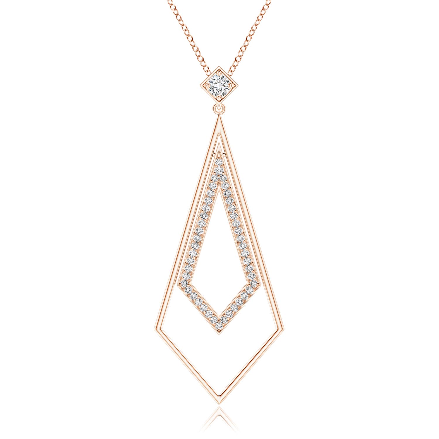 H, SI2 / 0.3 CT / 14 KT Rose Gold