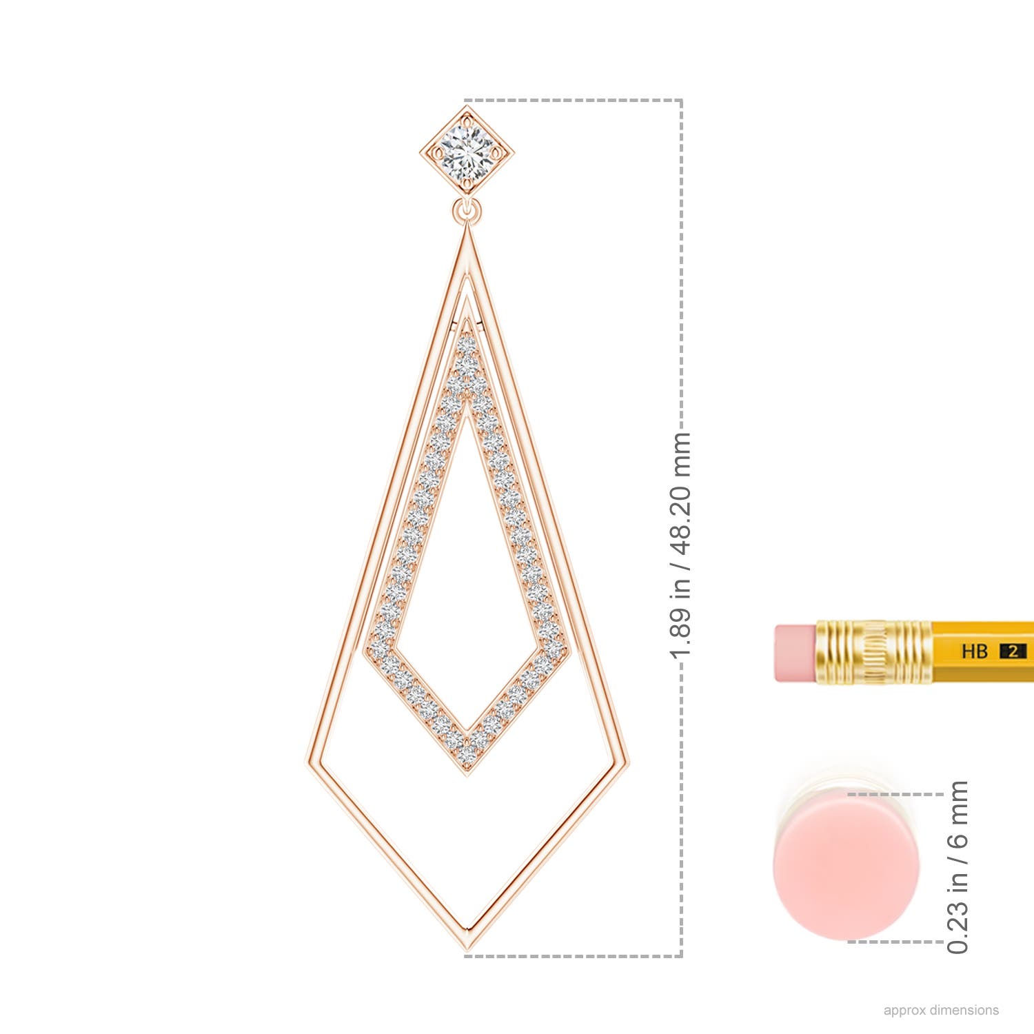 H, SI2 / 0.3 CT / 14 KT Rose Gold