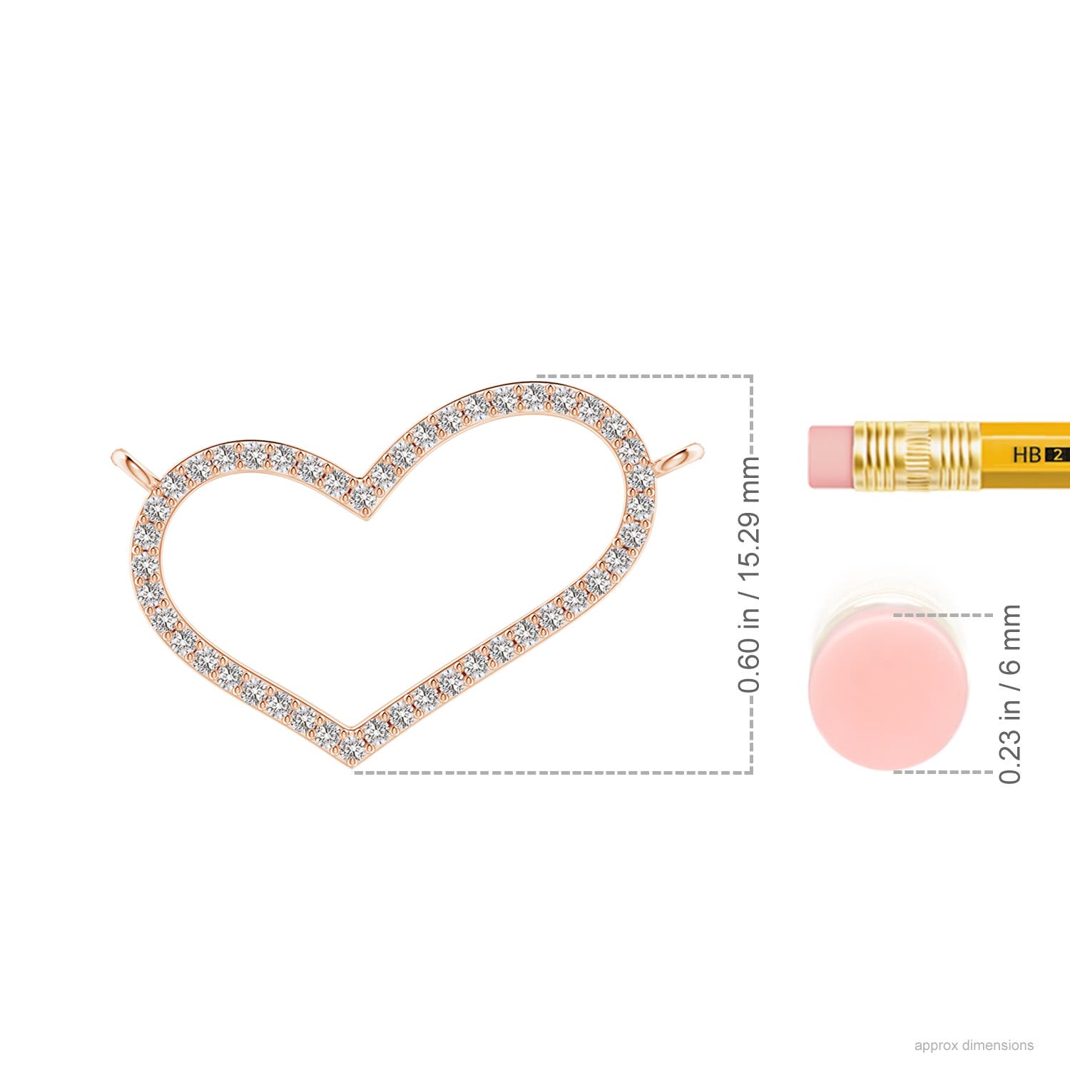 I-J, I1-I2 / 0.23 CT / 14 KT Rose Gold