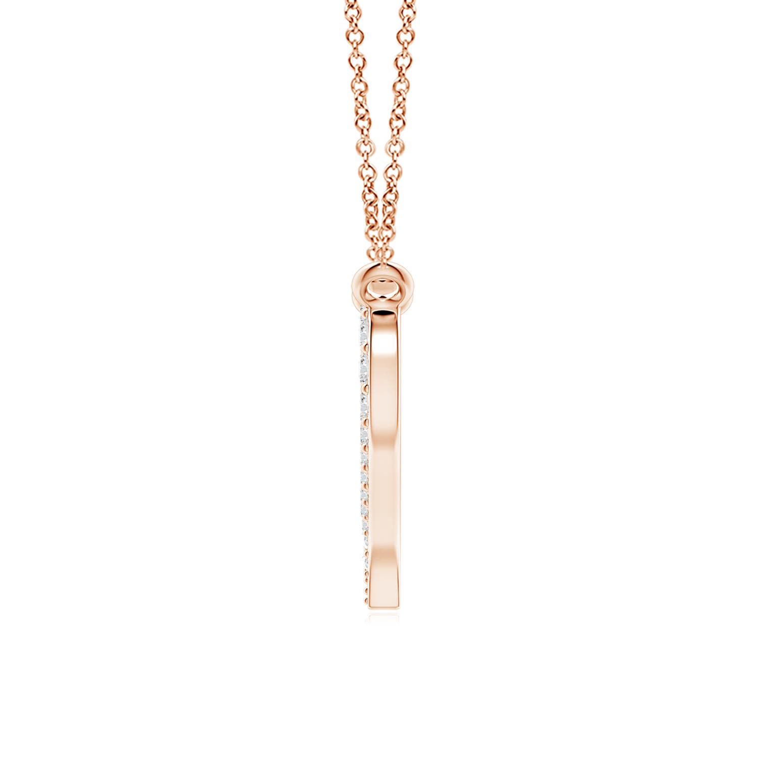 H, SI2 / 0.14 CT / 14 KT Rose Gold