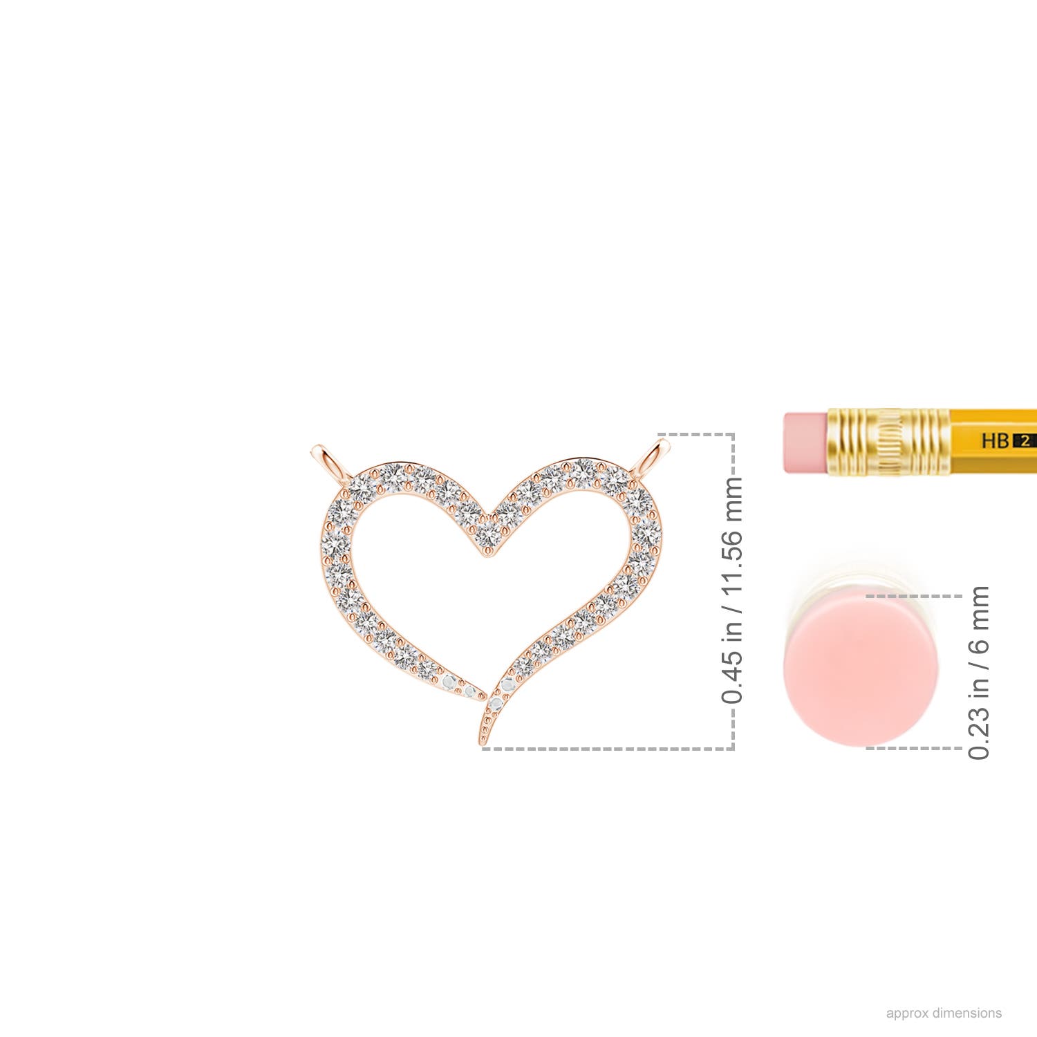 I-J, I1-I2 / 0.14 CT / 14 KT Rose Gold