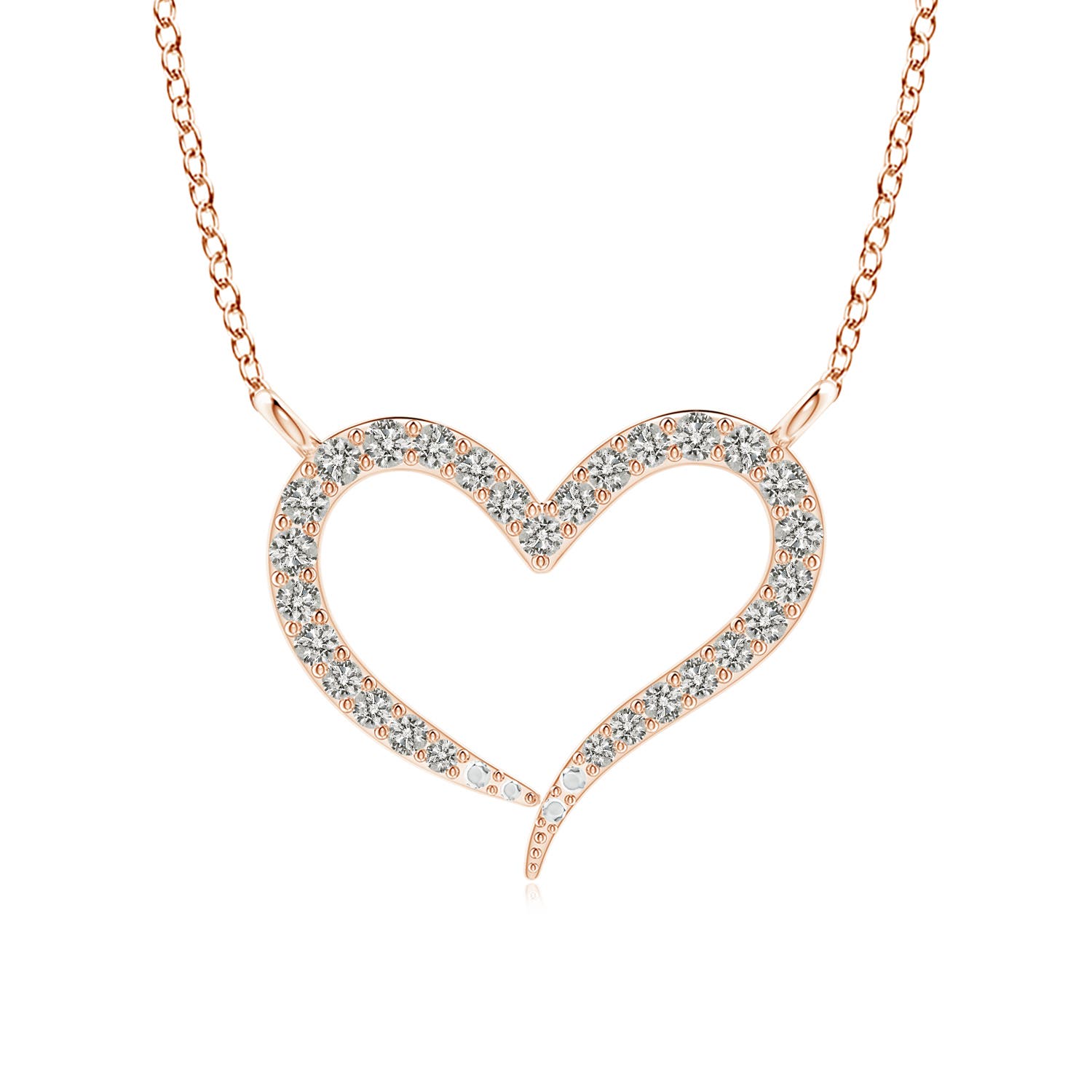 K, I3 / 0.14 CT / 14 KT Rose Gold