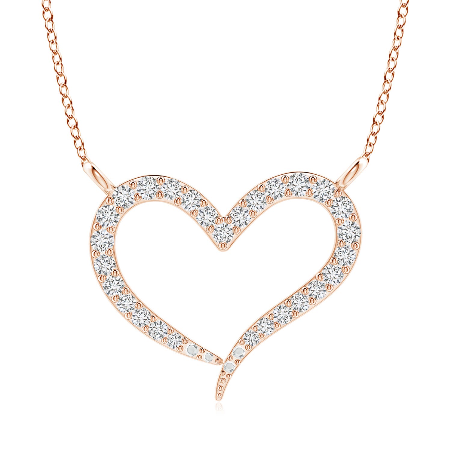 H, SI2 / 0.21 CT / 14 KT Rose Gold