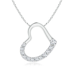 Heart Platinum Diamond Necklaces & Pendants
