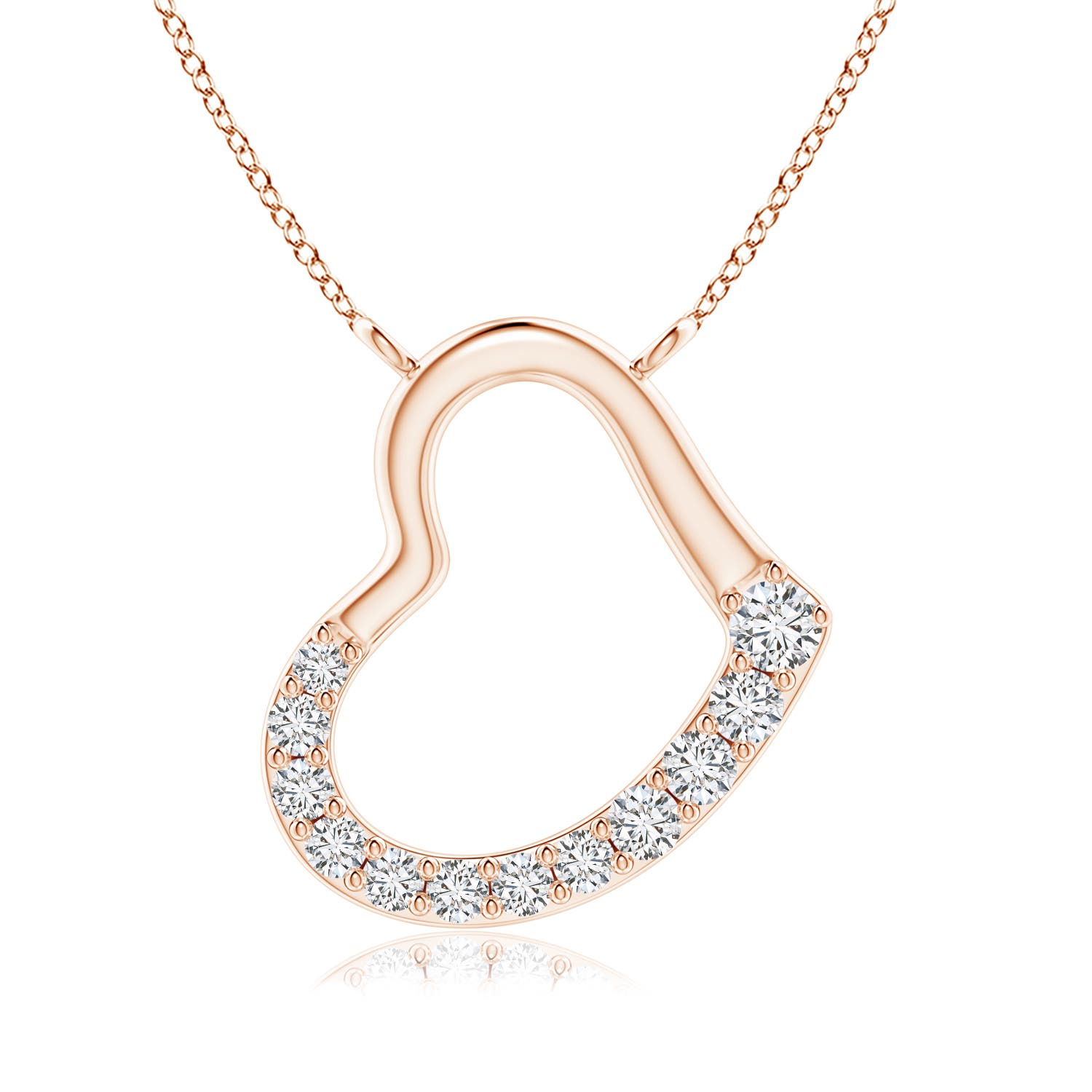 H, SI2 / 0.34 CT / 14 KT Rose Gold