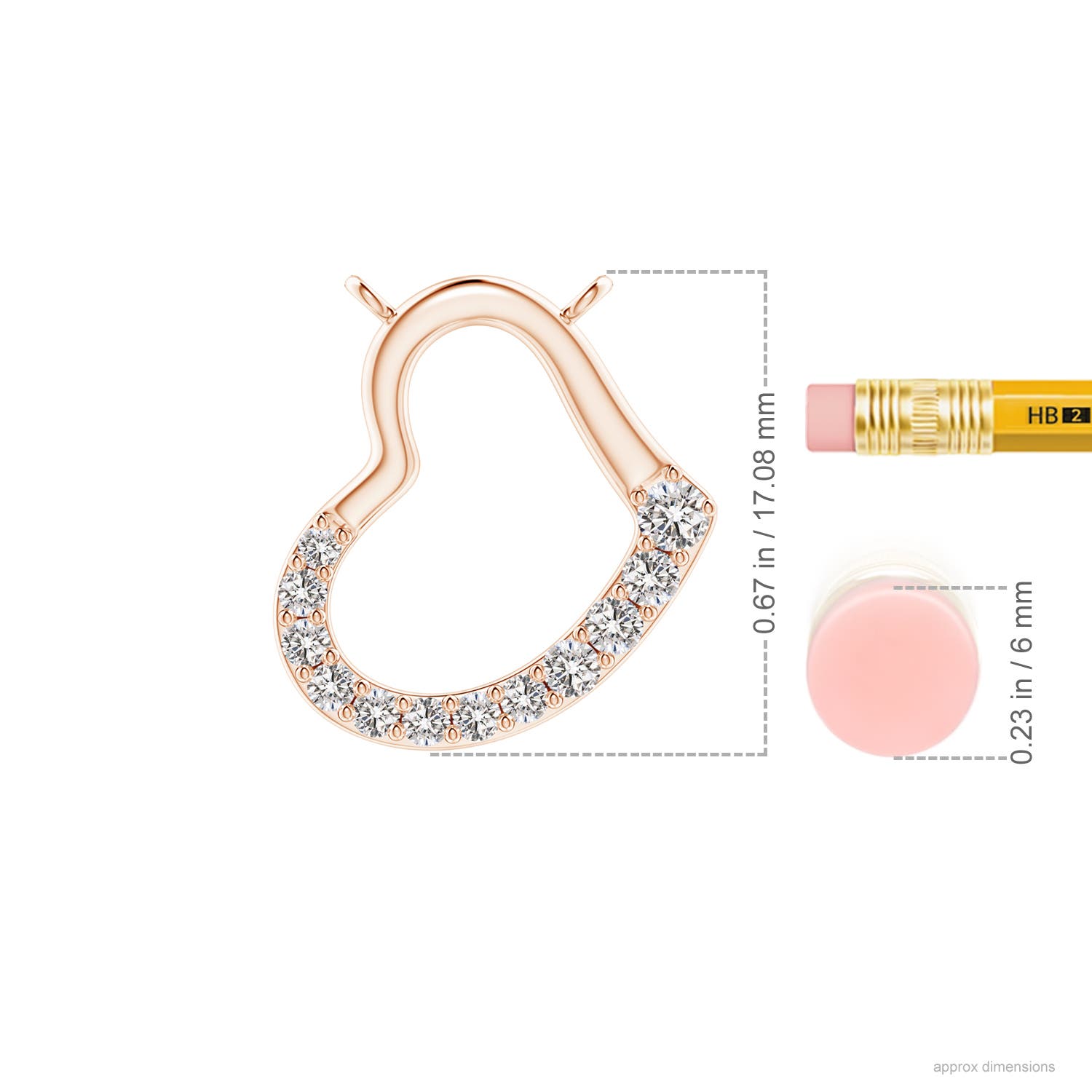 I-J, I1-I2 / 0.34 CT / 14 KT Rose Gold