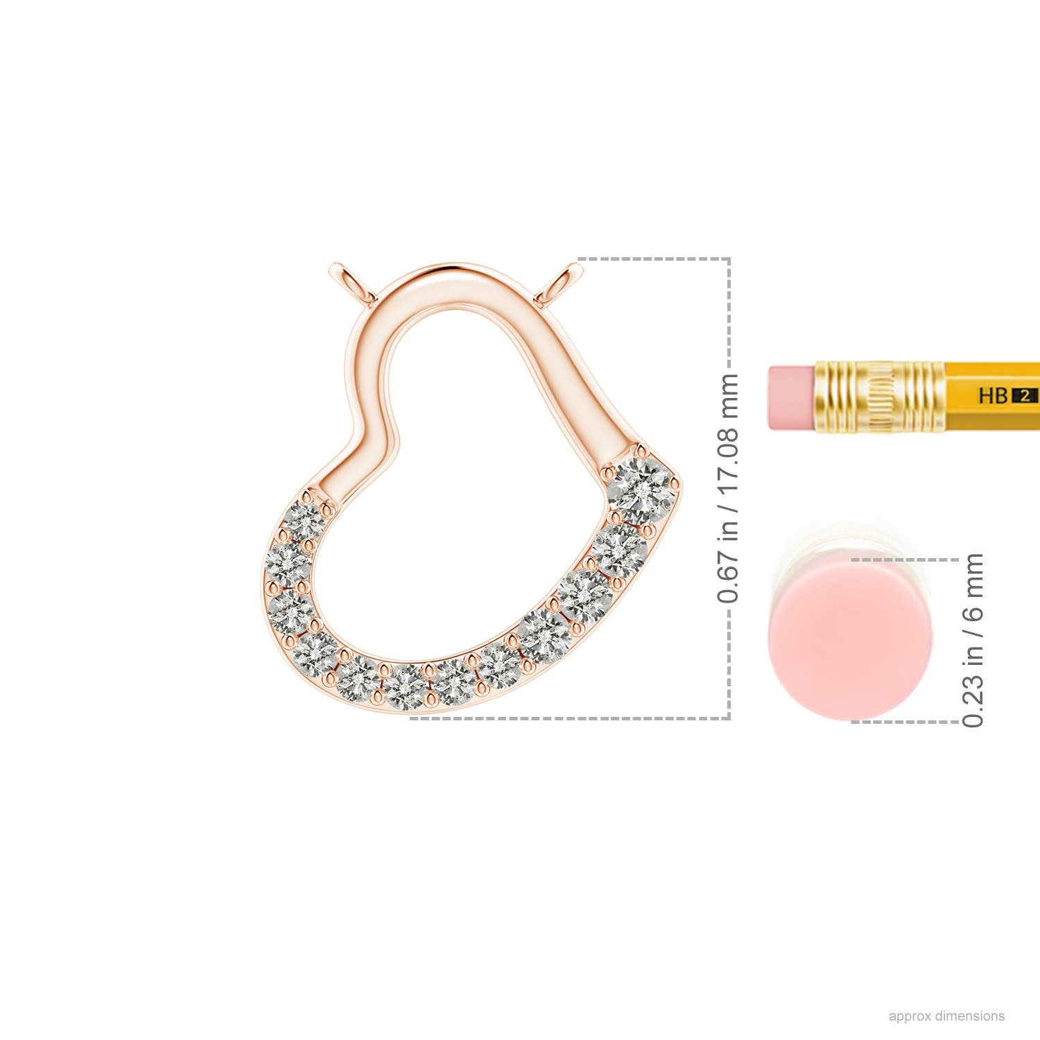 K, I3 / 0.34 CT / 14 KT Rose Gold