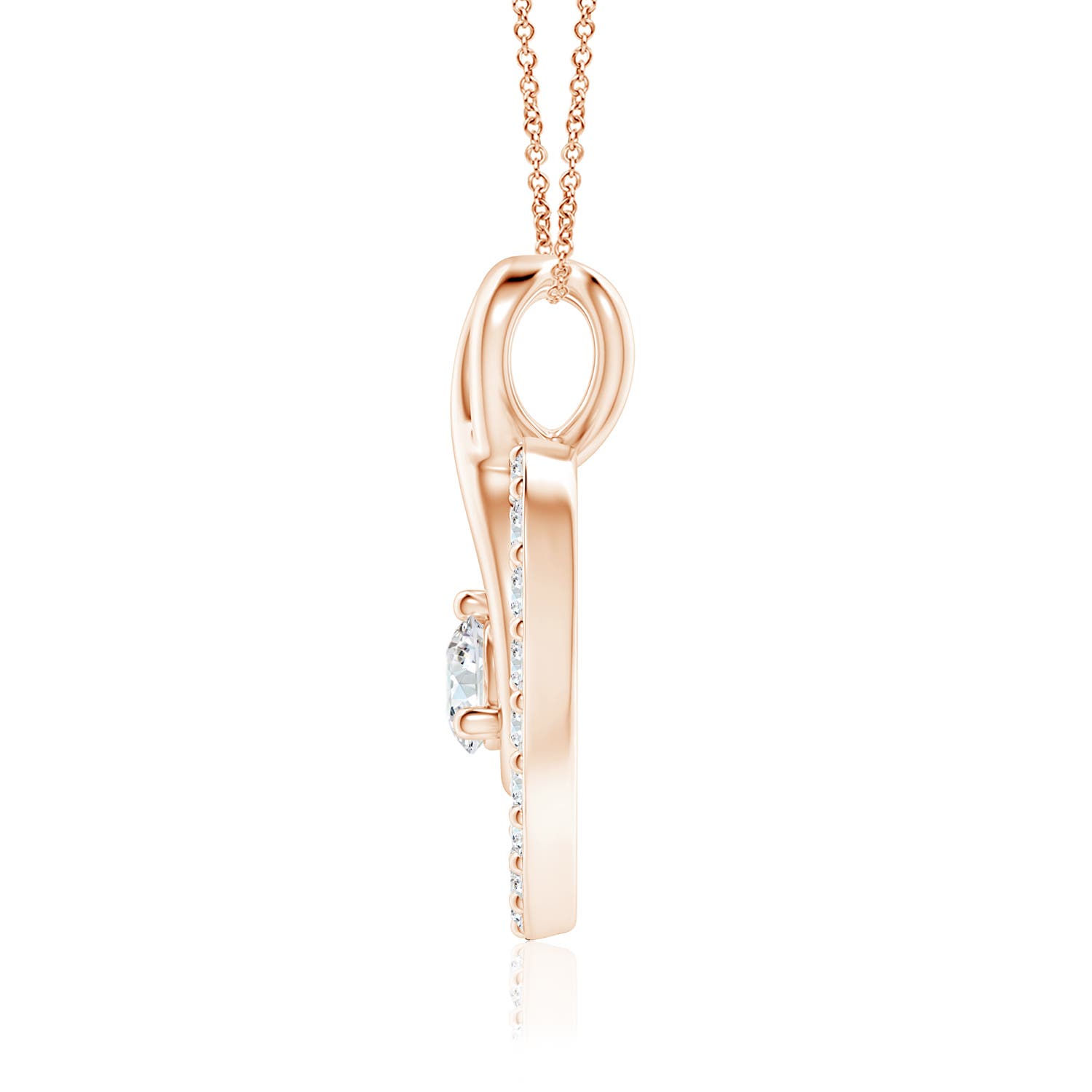 G, VS2 / 0.36 CT / 14 KT Rose Gold