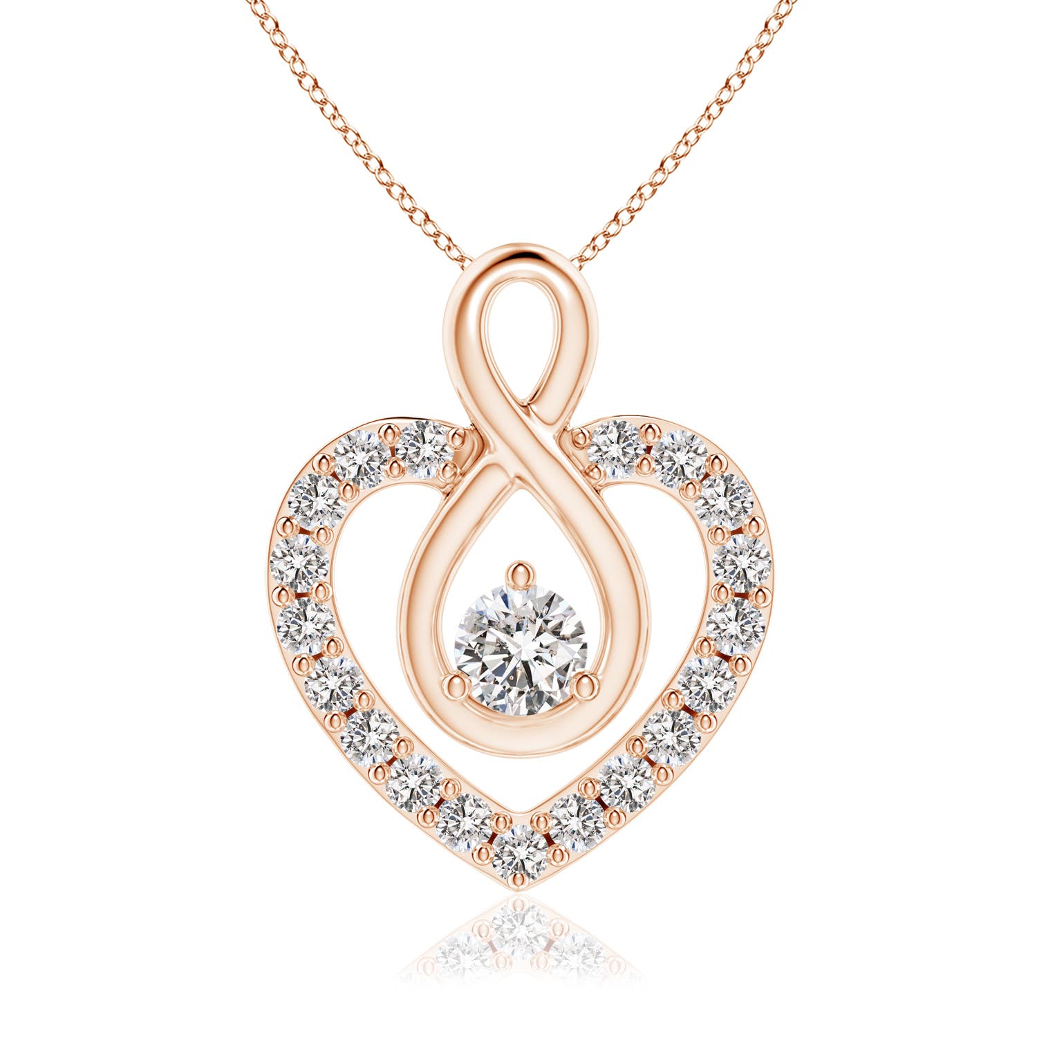 I-J, I1-I2 / 0.36 CT / 14 KT Rose Gold