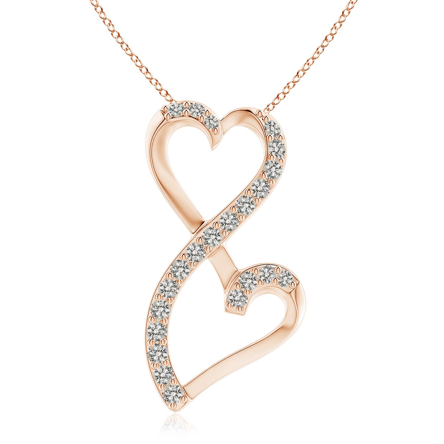 K, I3 / 0.97 CT / 14 KT Rose Gold