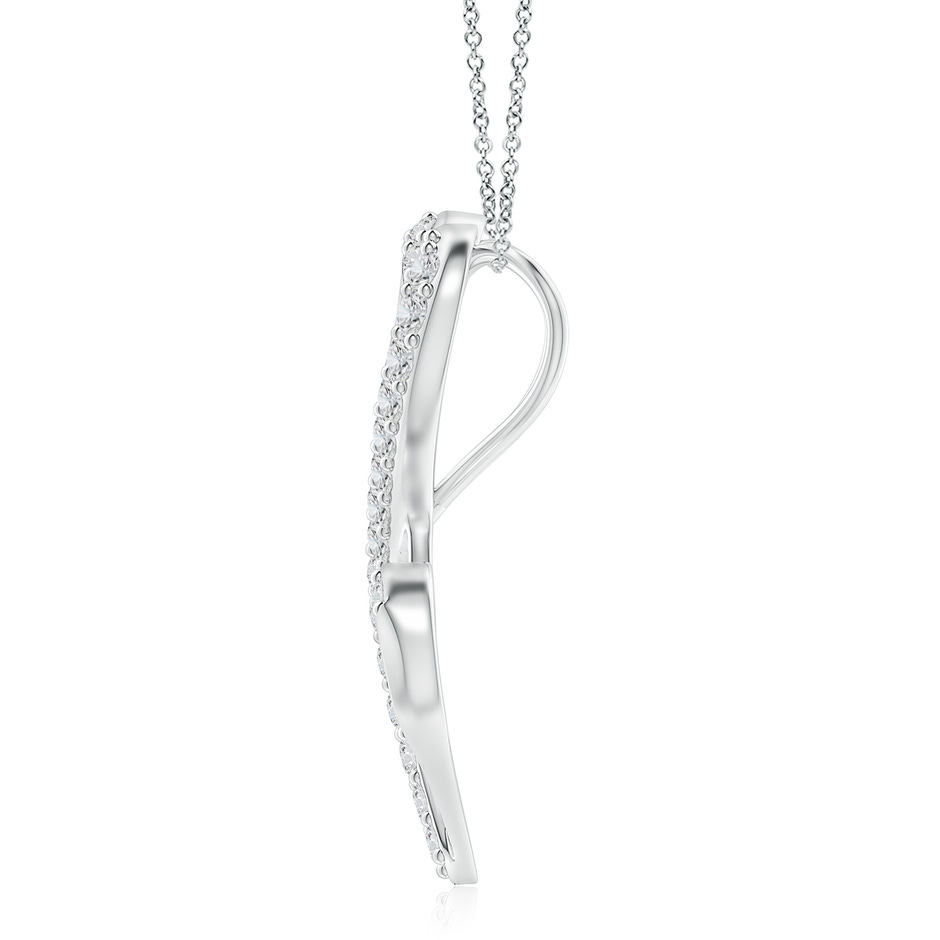2.6mm HSI2 Diamond Double Heart Infinity Pendant in White Gold side 199