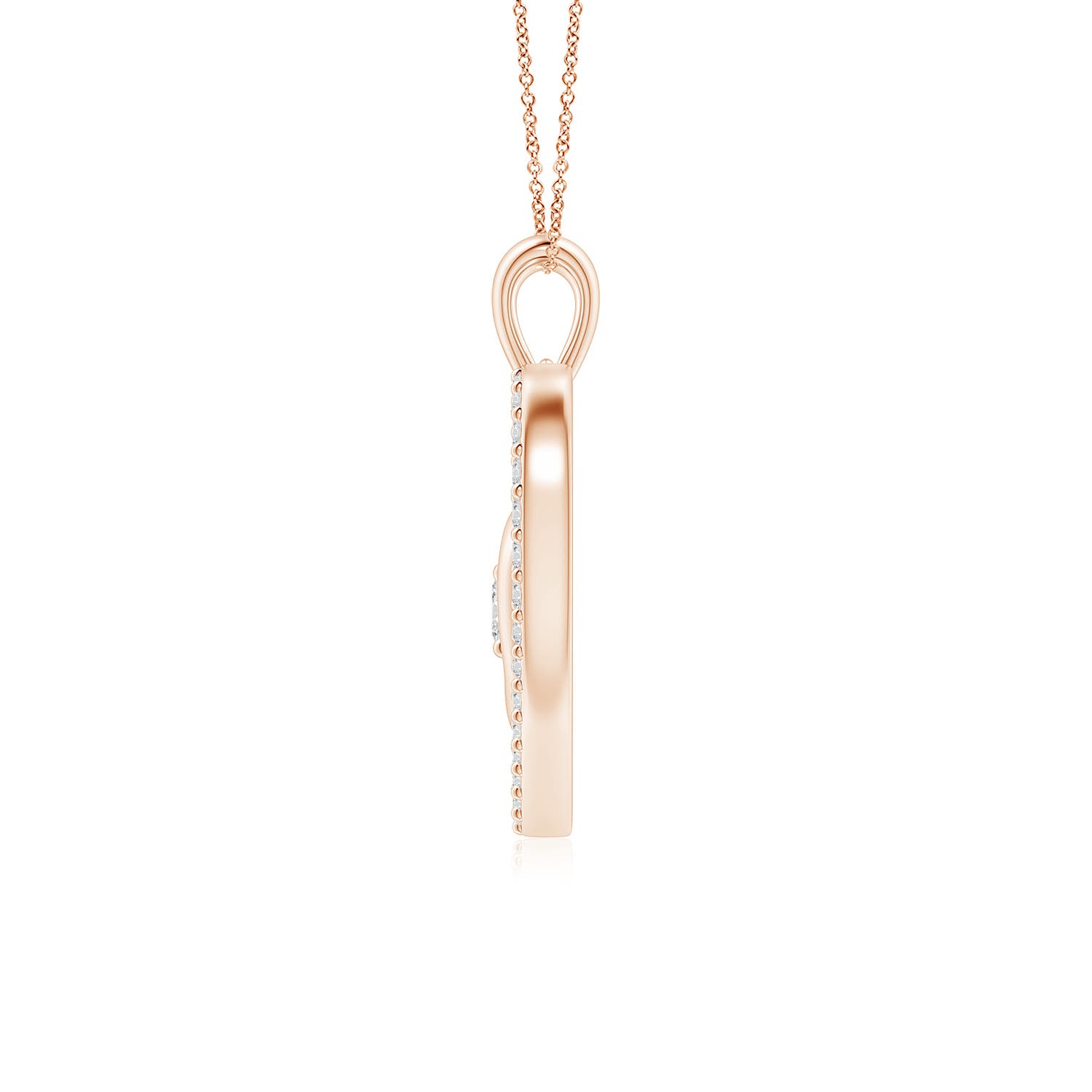 H, SI2 / 1.04 CT / 14 KT Rose Gold