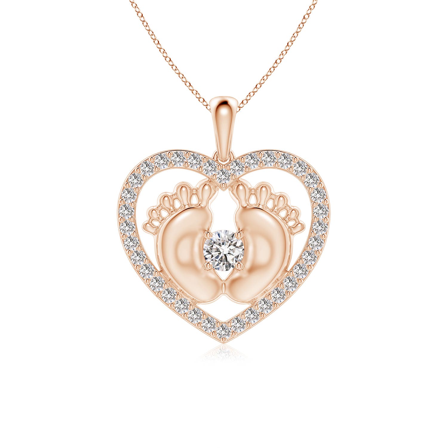 I-J, I1-I2 / 1.04 CT / 14 KT Rose Gold