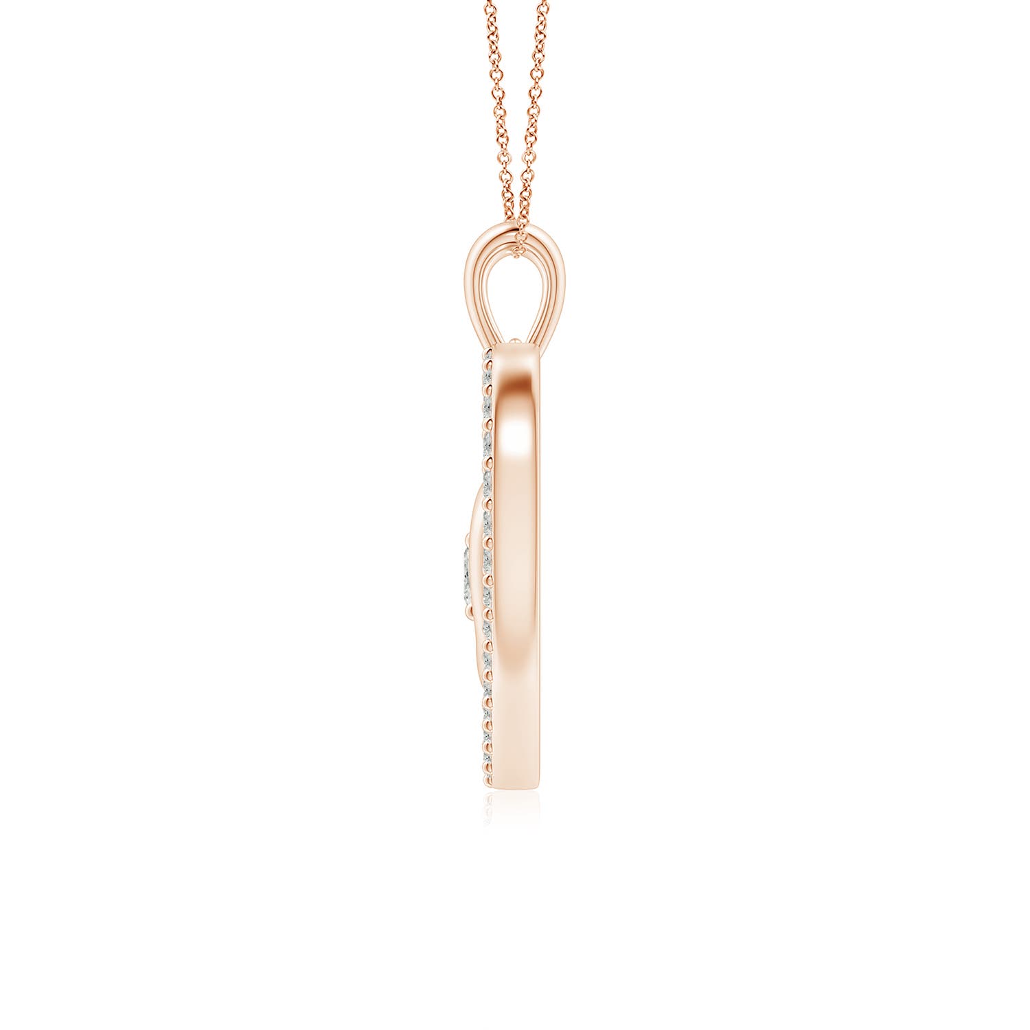 K, I3 / 1.04 CT / 14 KT Rose Gold