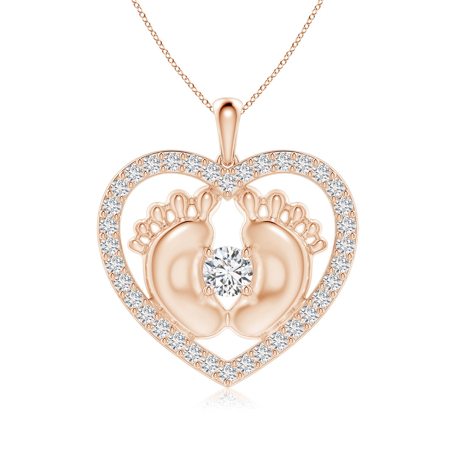 H, SI2 / 1.54 CT / 14 KT Rose Gold