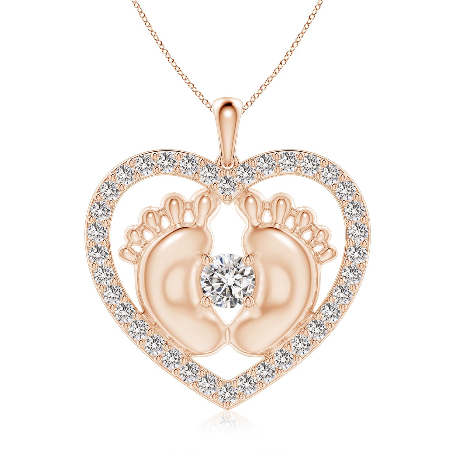 I-J, I1-I2 / 2 CT / 14 KT Rose Gold