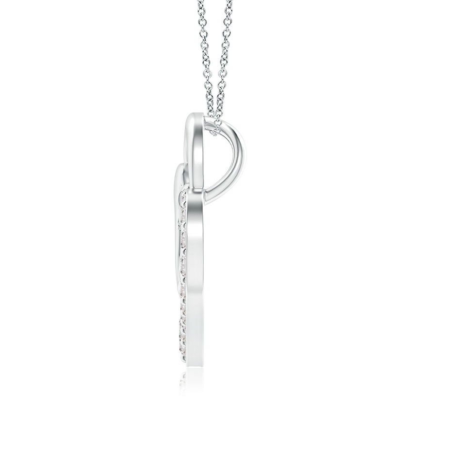 1.75mm IJI1I2 Diamond Heart Mother & Baby Pendant in 18K White Gold side 199