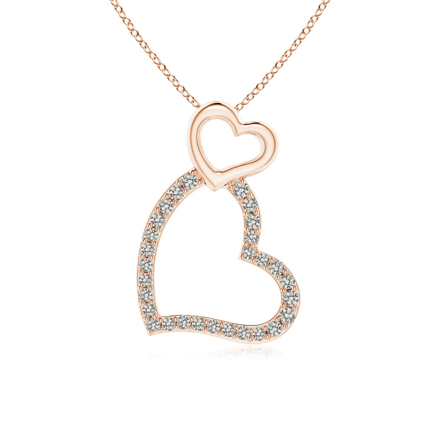 K, I3 / 0.12 CT / 14 KT Rose Gold