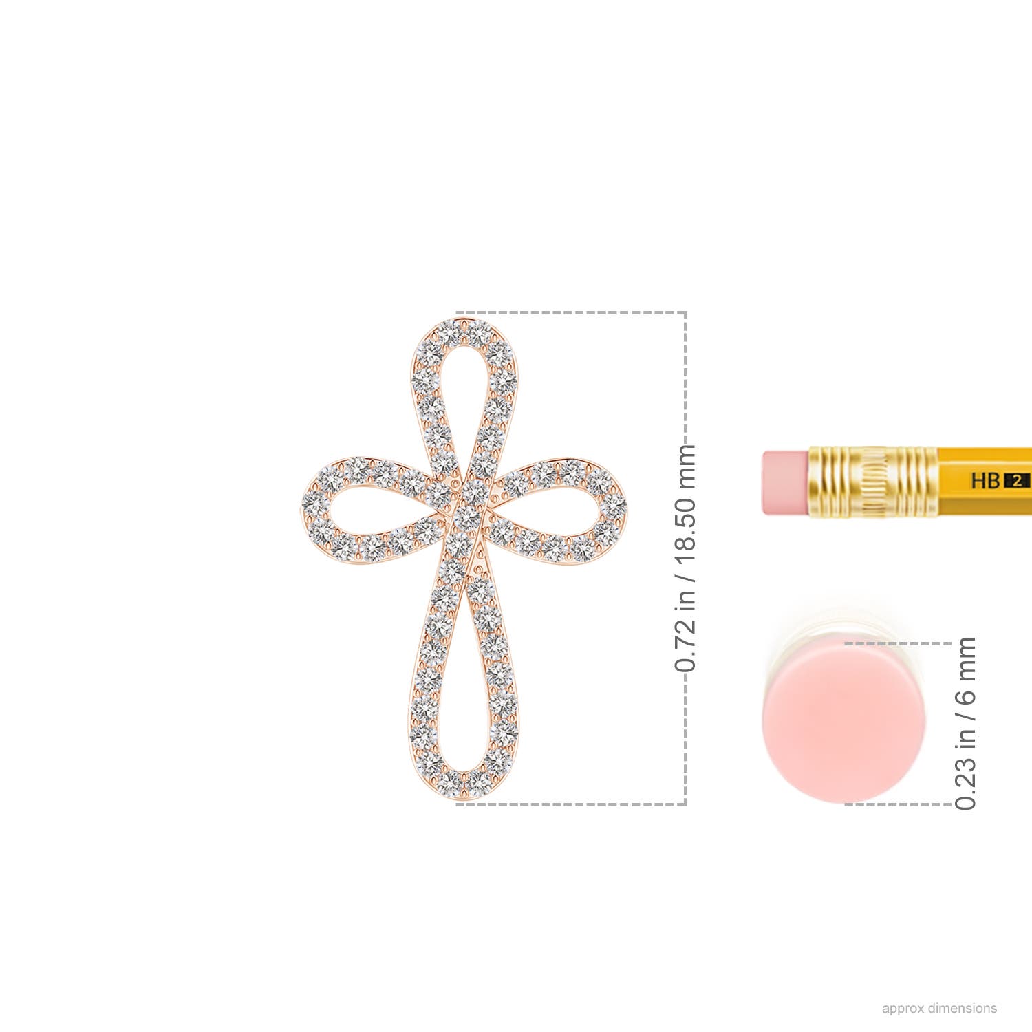 I-J, I1-I2 / 0.21 CT / 14 KT Rose Gold