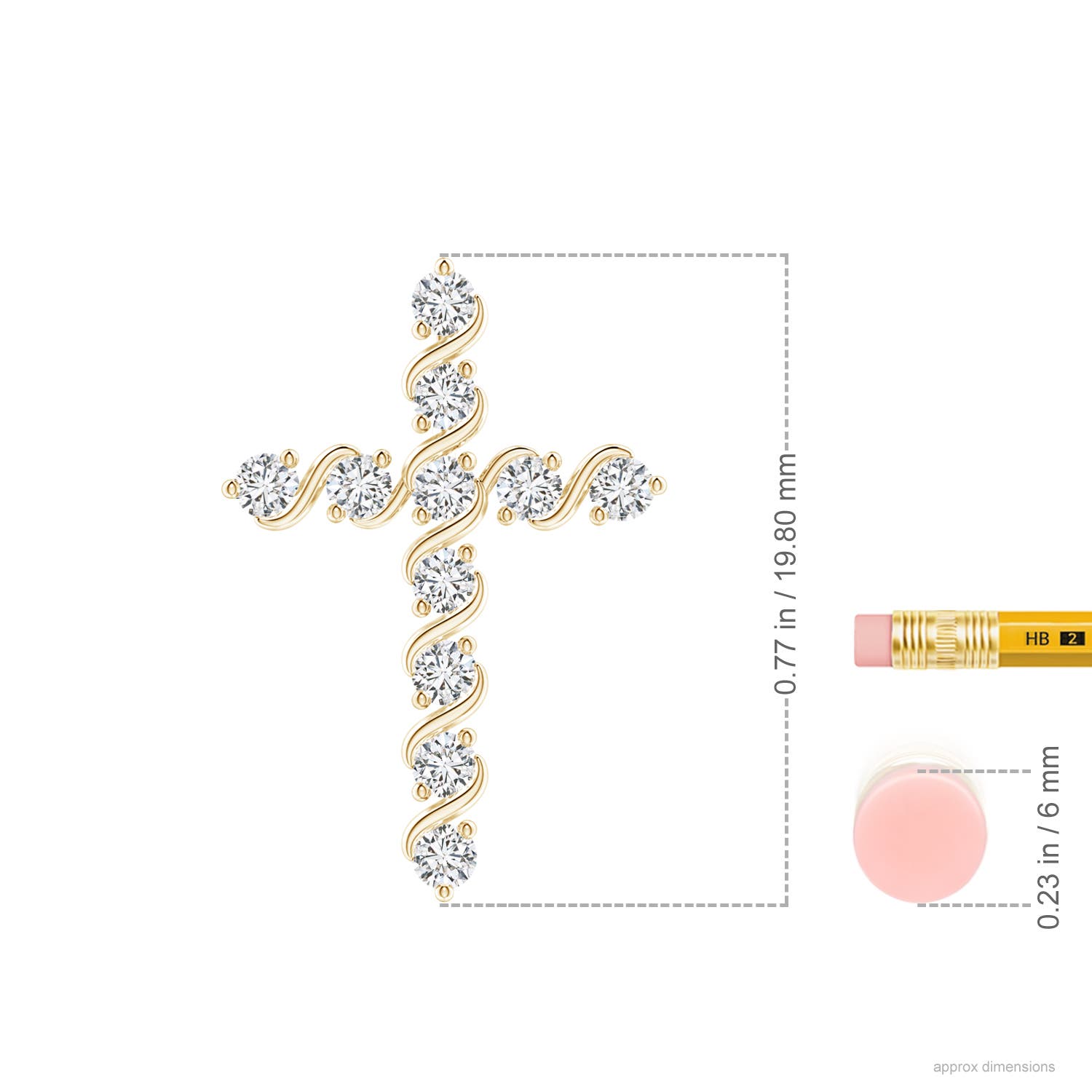 HSI2 / 0.32 CT / 14 KT Yellow Gold