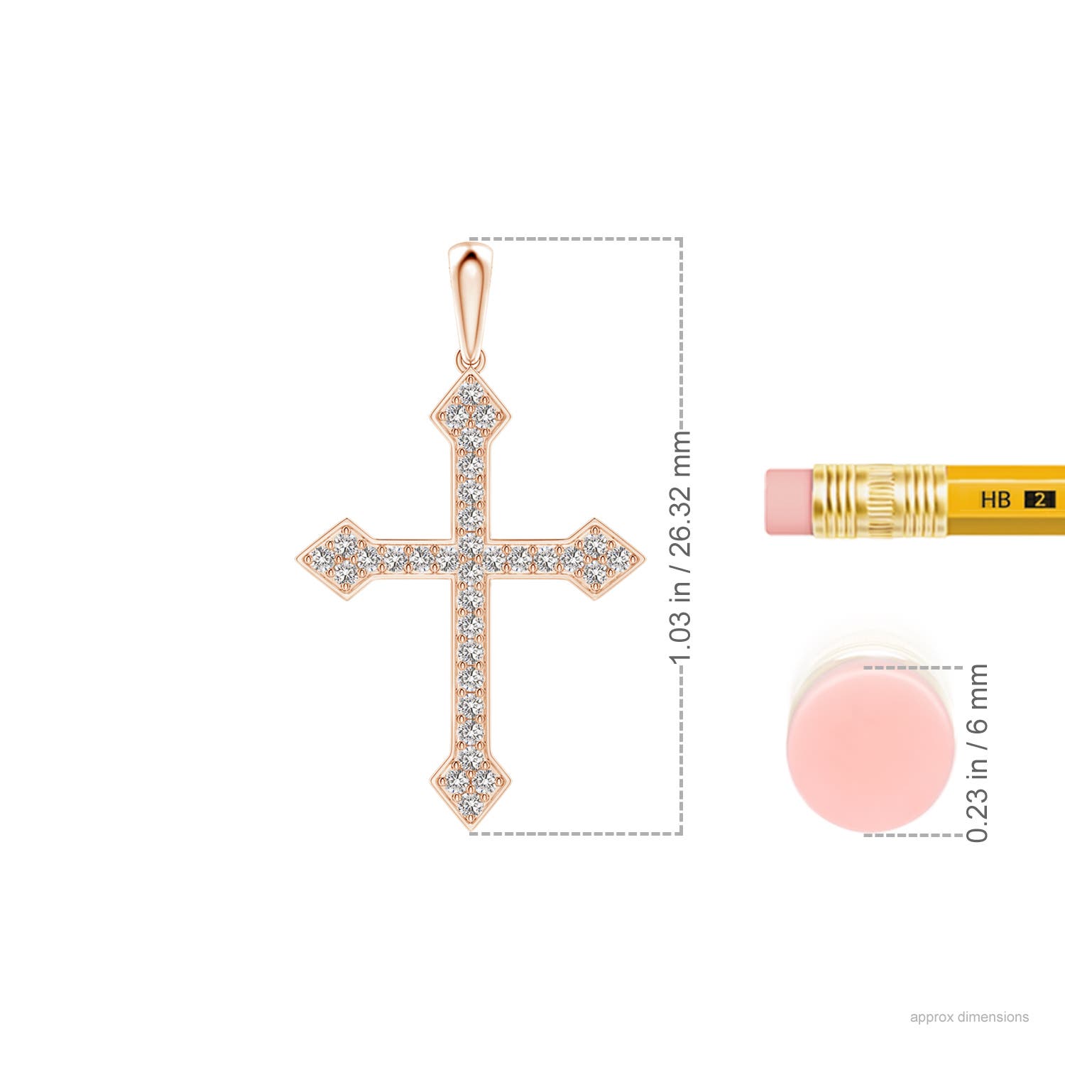 I-J, I1-I2 / 0.17 CT / 14 KT Rose Gold